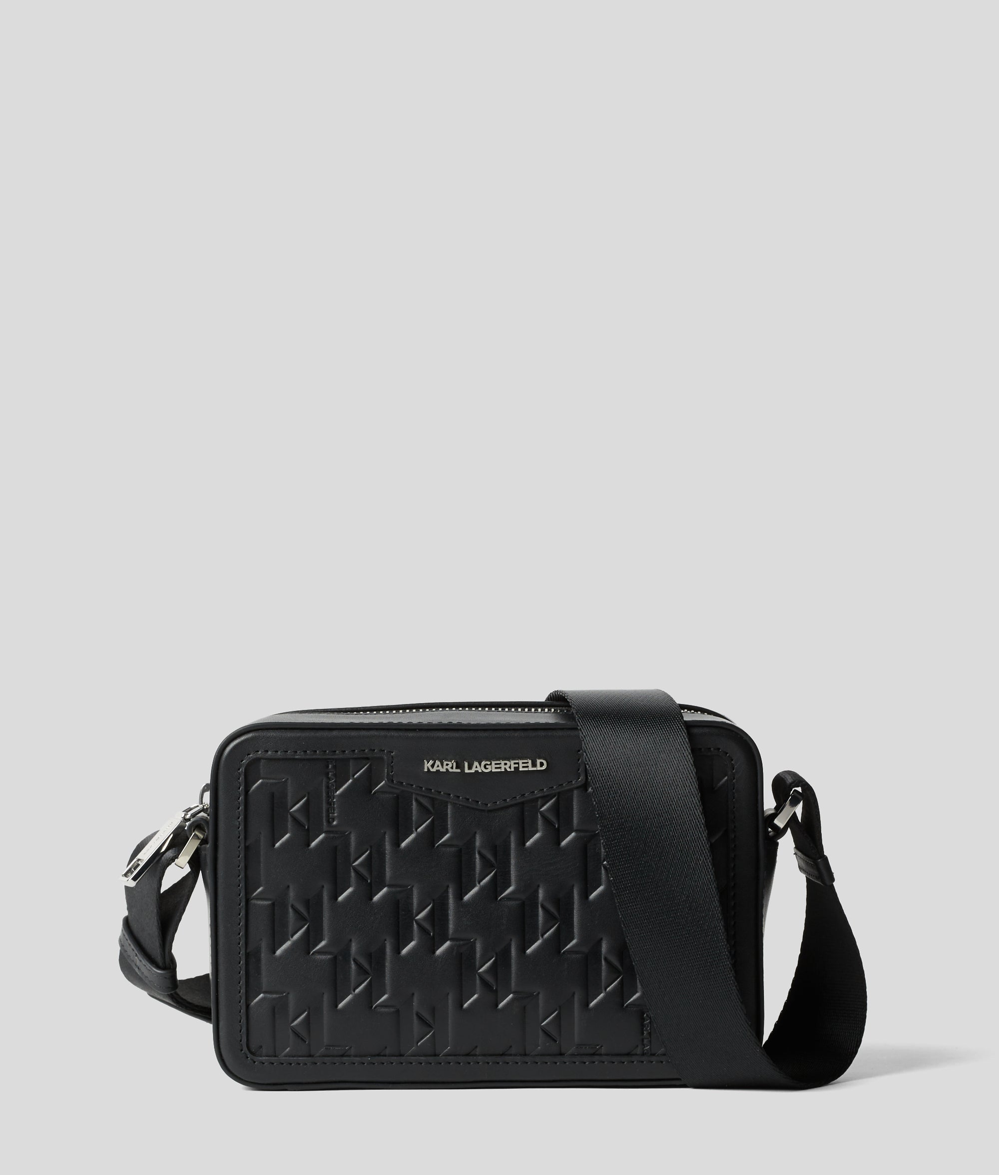 SAC CAMÉRA K/LOOM EN CUIR Noir Homme KARL LAGERFELD