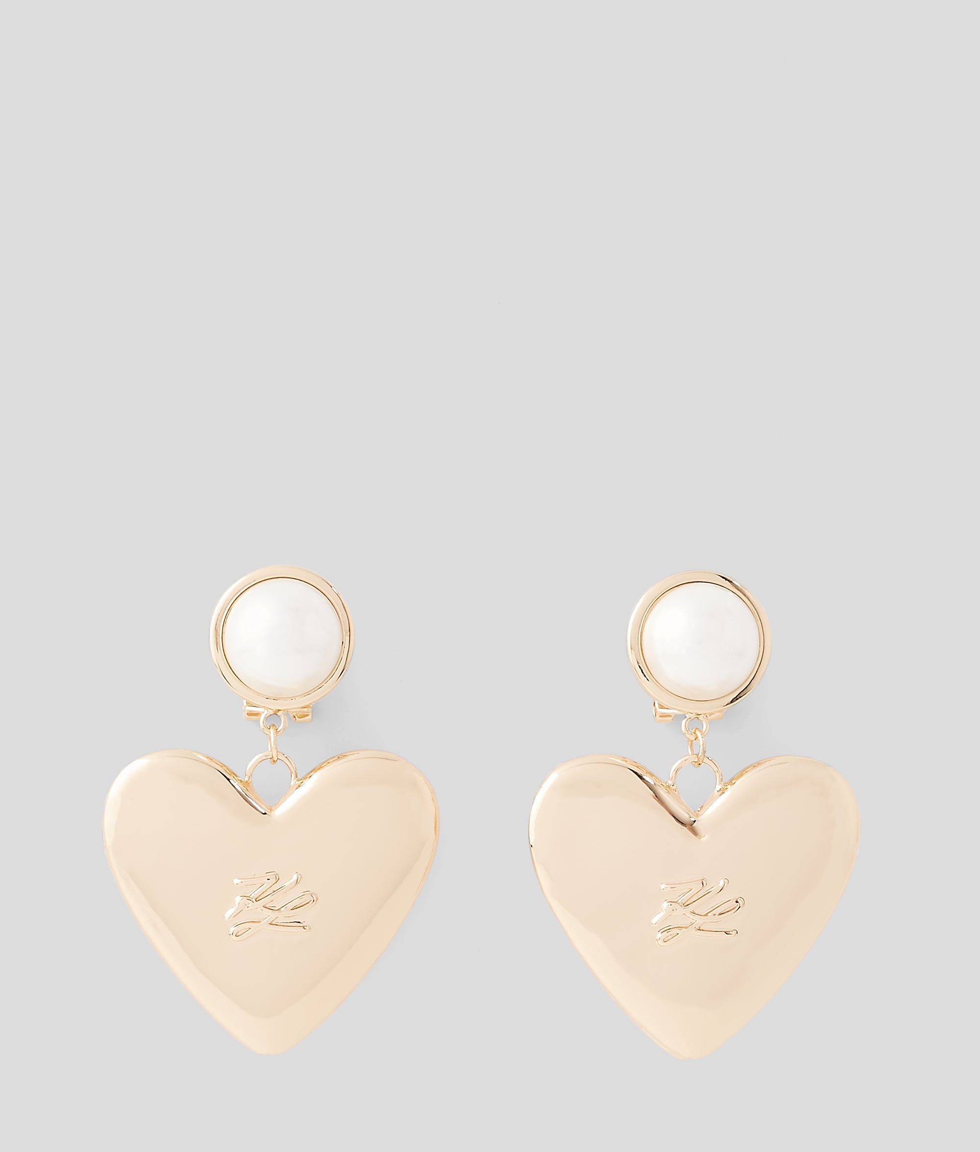 K/HEART パールピアス | ゴールド | レディース | KARL LAGERFELD