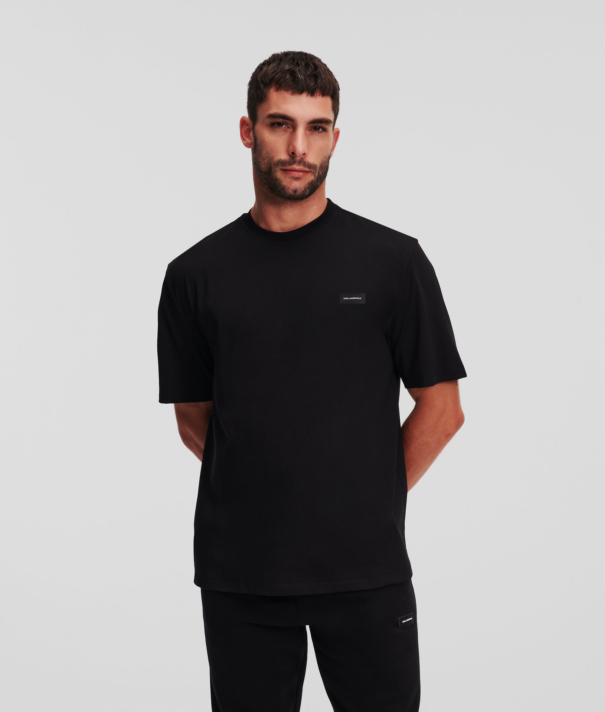 LOGO LOUNGEWEAR T-SHIRT | Black | Men | KARL LAGERFELD