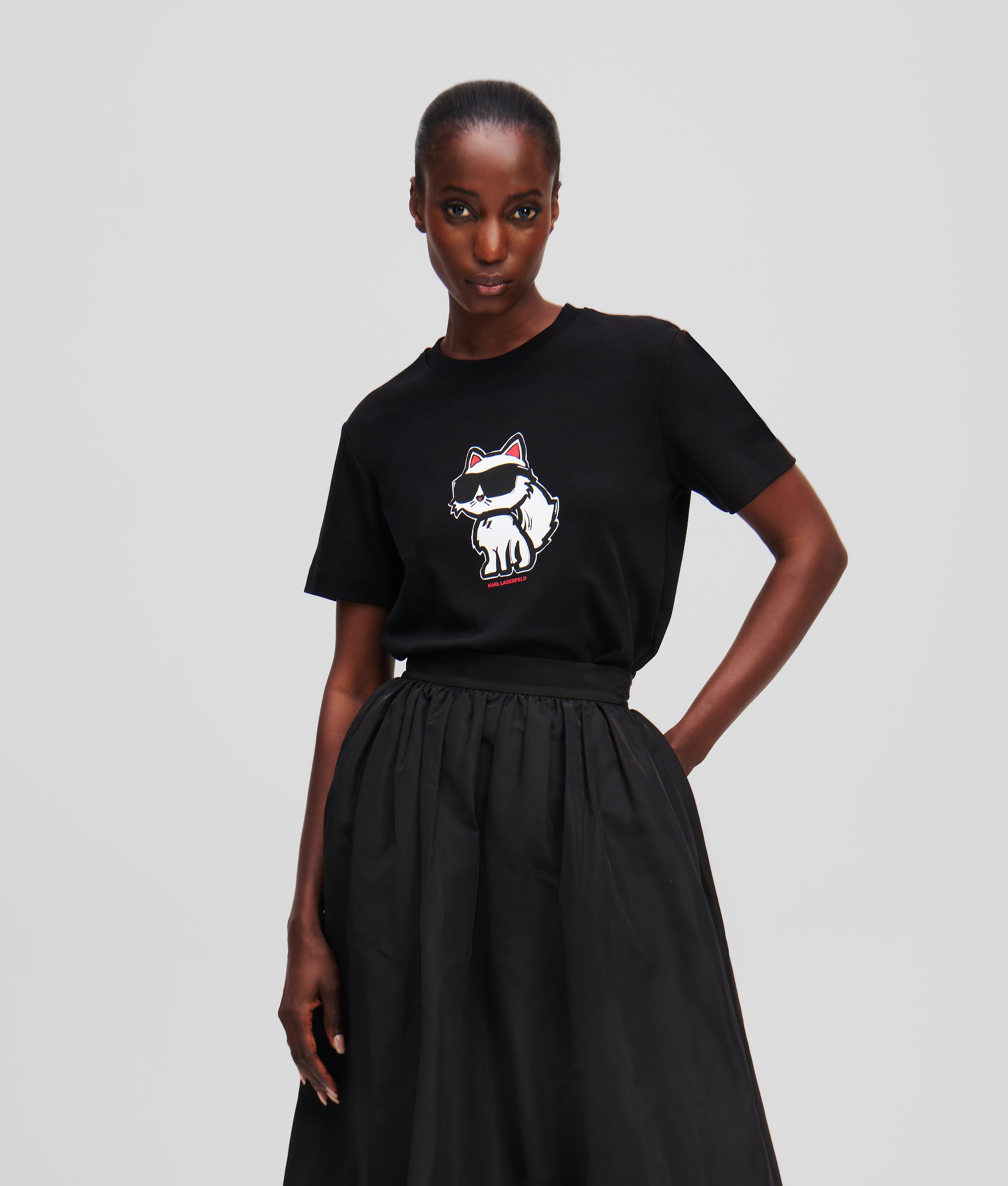 CAMISETA DE CHOUPETTE IKON Negro Mujer KARL LAGERFELD