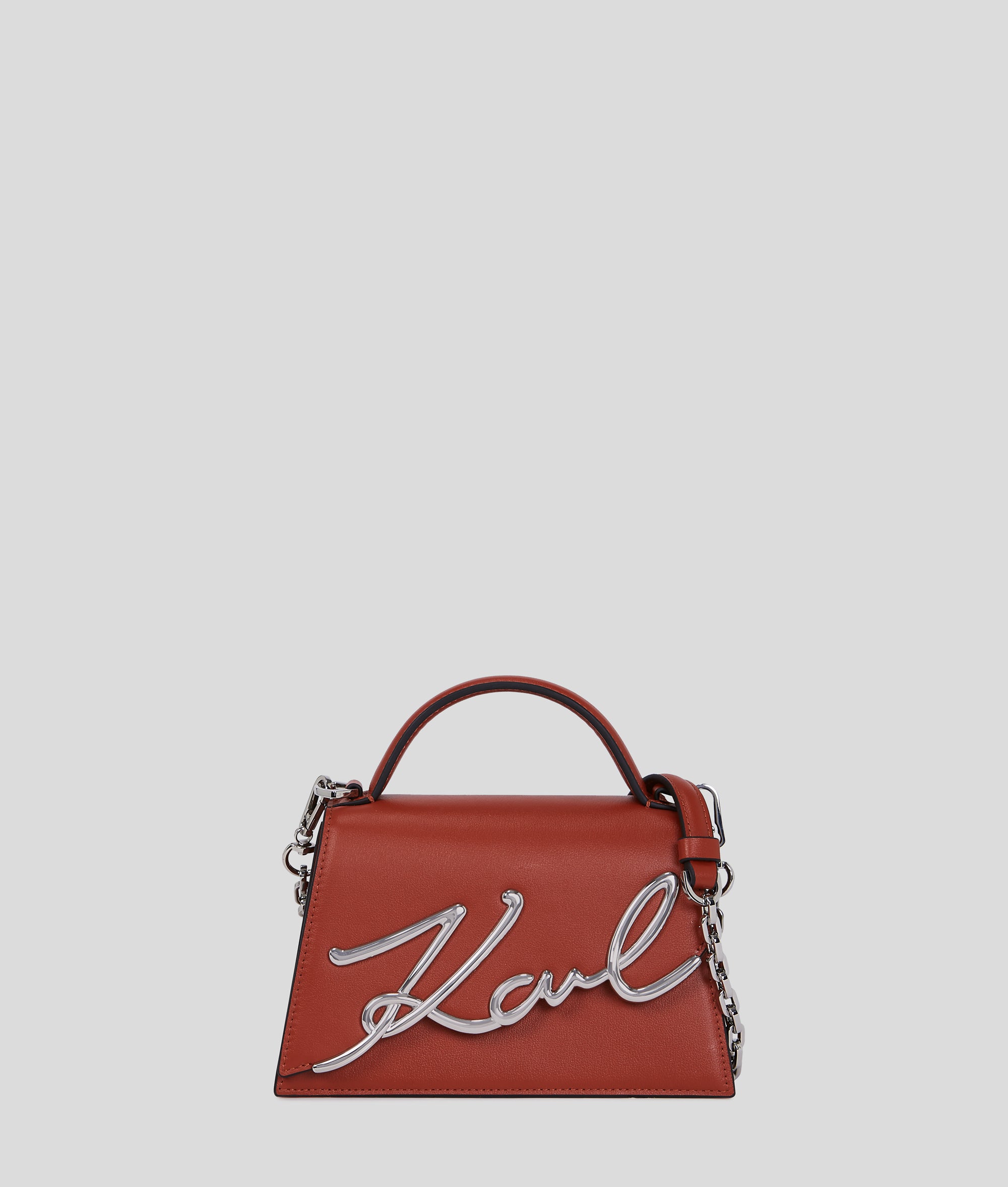 K/SIGNATURE SMALL CROSSBODY BAG Red Brick Women KARL LAGERFELD