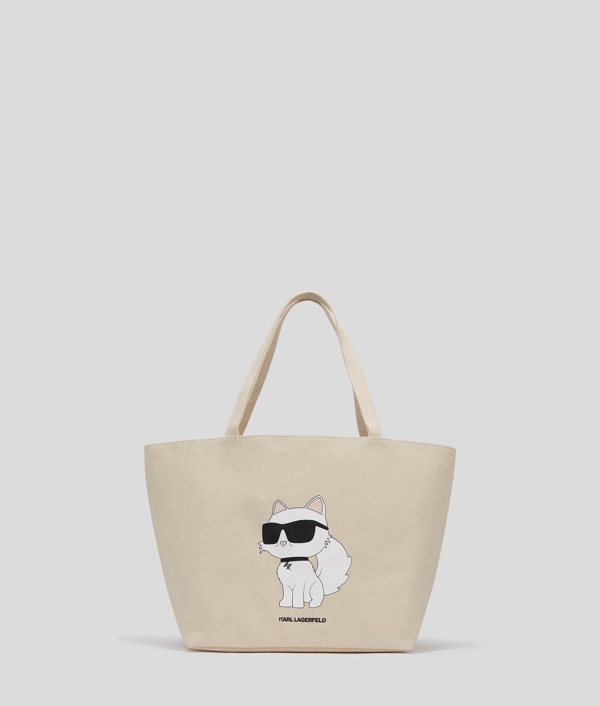 SAC CABAS IKON CHOUPETTE Naturel Femme KARL LAGERFELD