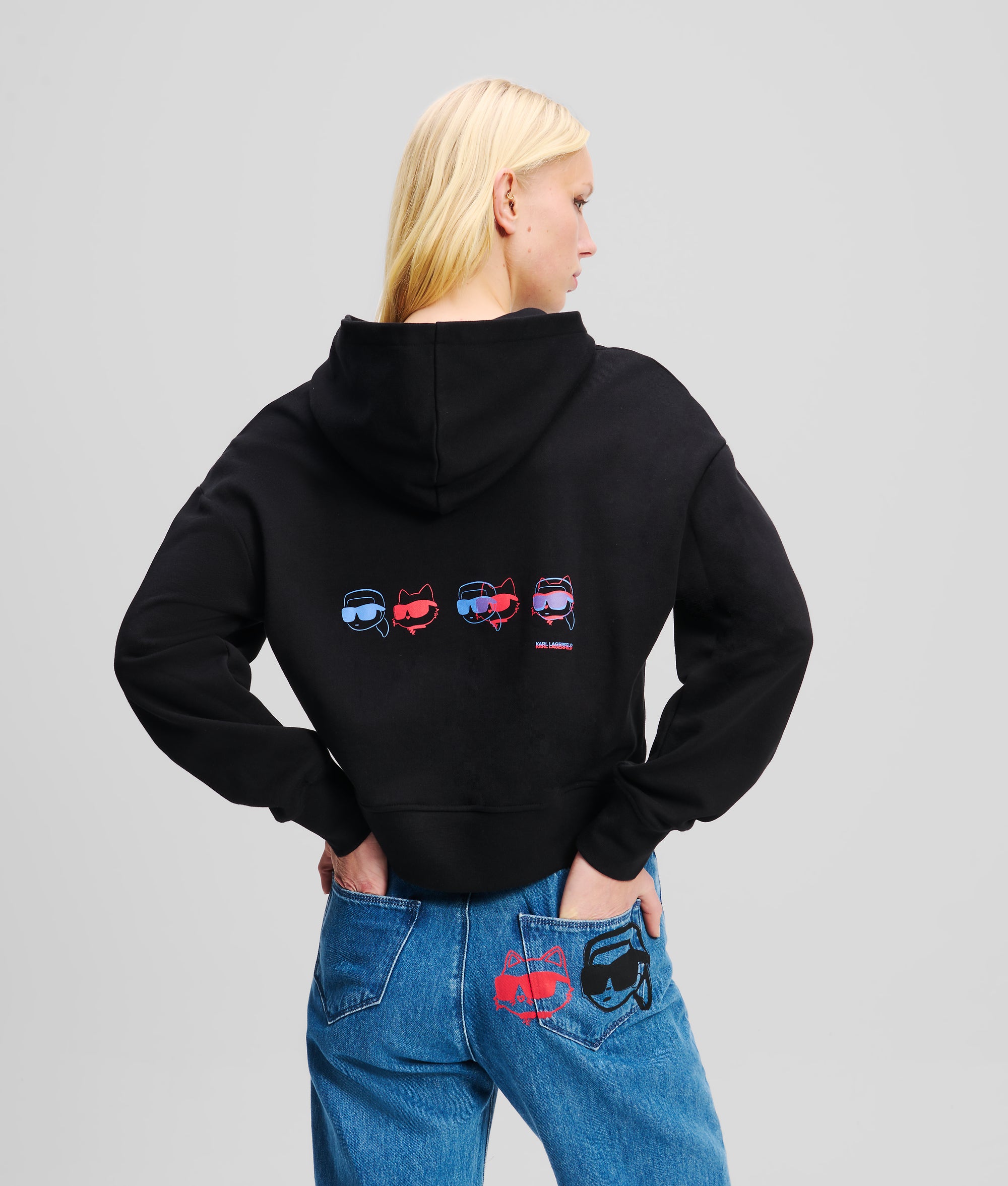 MUGLER  ブラック クロップドパーカー Mugler クロップド パーカー | ブラック | FARFETCH JP