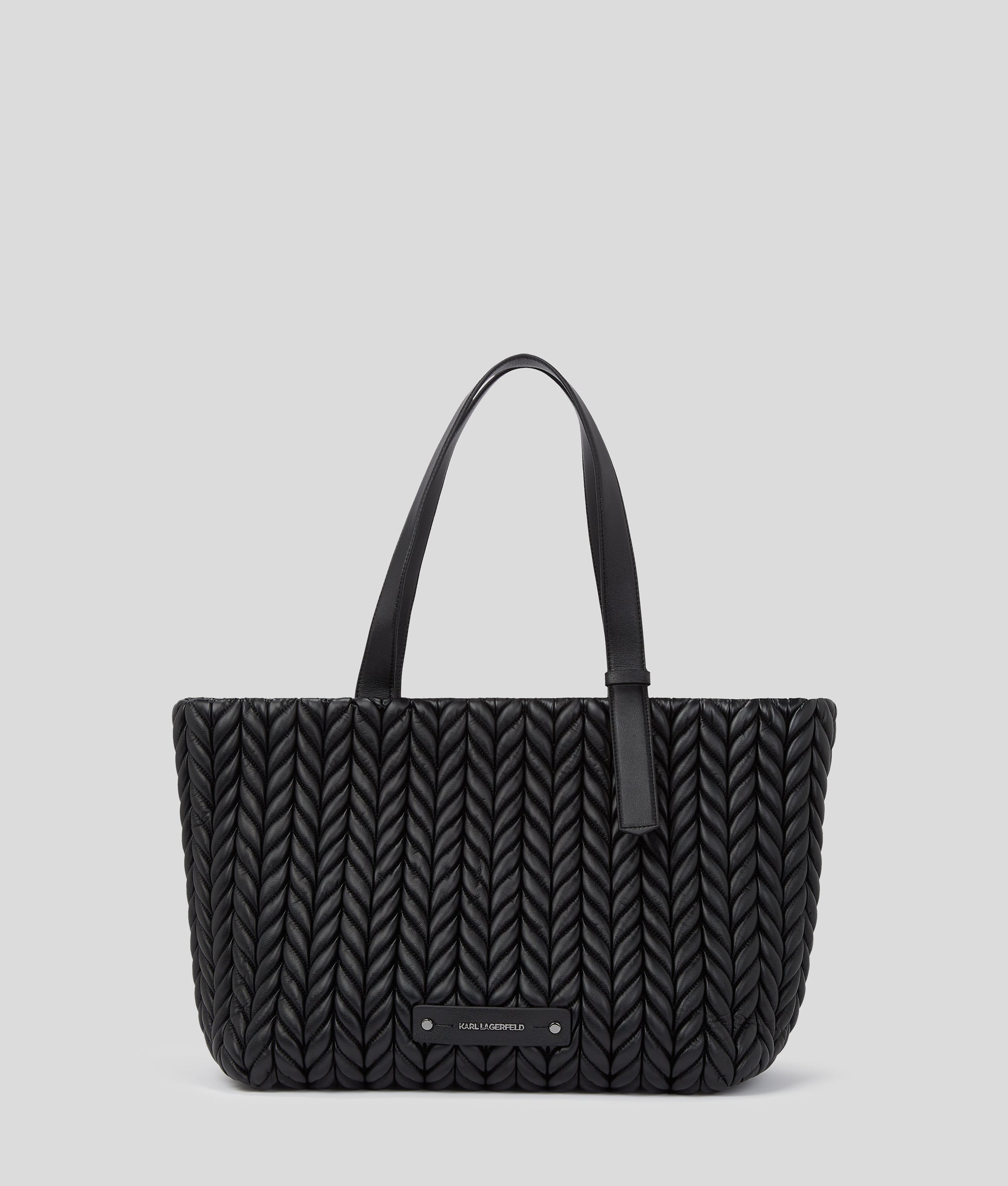 GRAND SAC CABAS K/WEAVE Noir-Nickel Femme KARL LAGERFELD