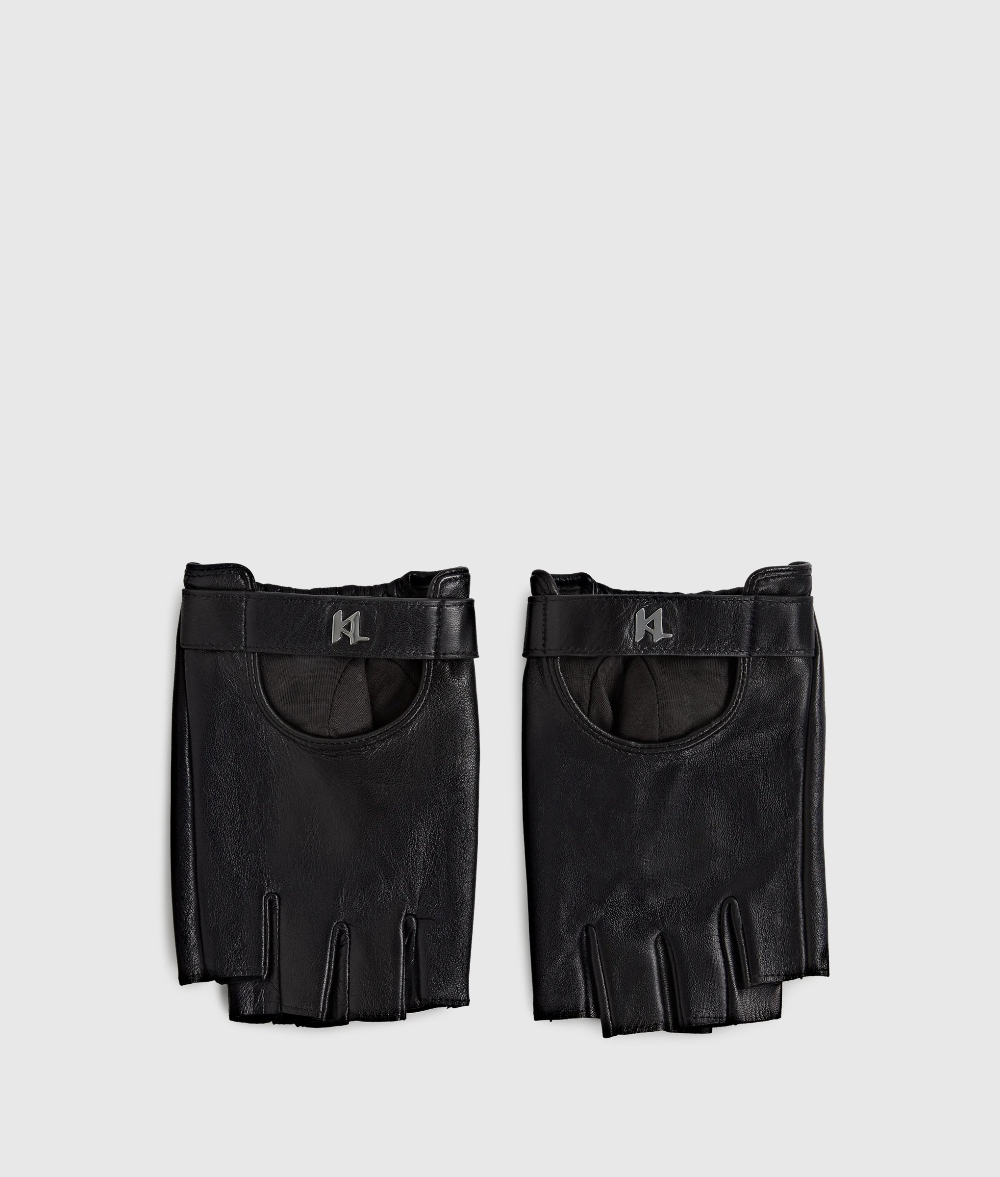 K/Monogram fingerlose Handschuhe | Schwarz | Herren