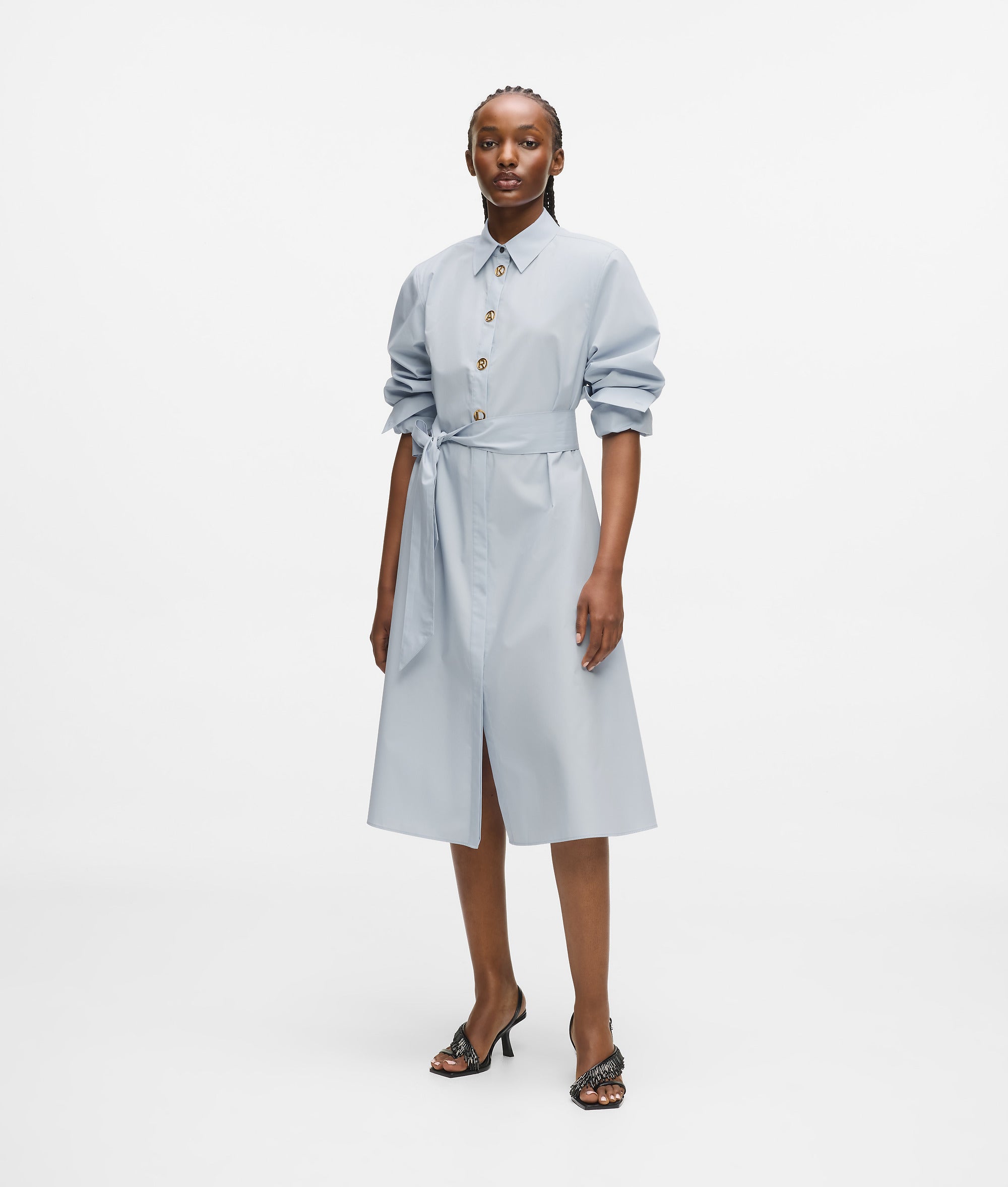 Karl letters shirt dress | Kentucky Blue | Women
