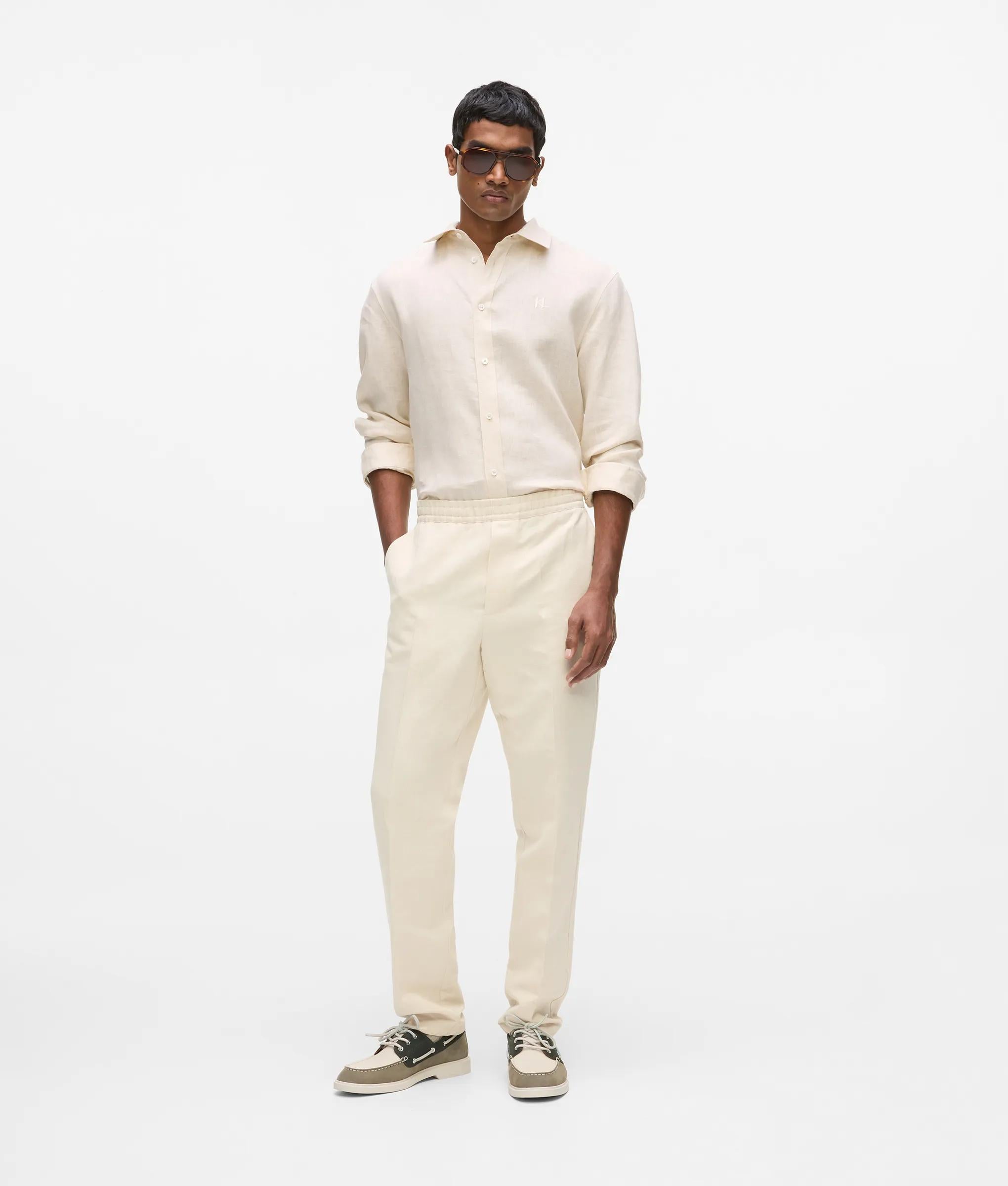 Linen suit pants | Natural | Men