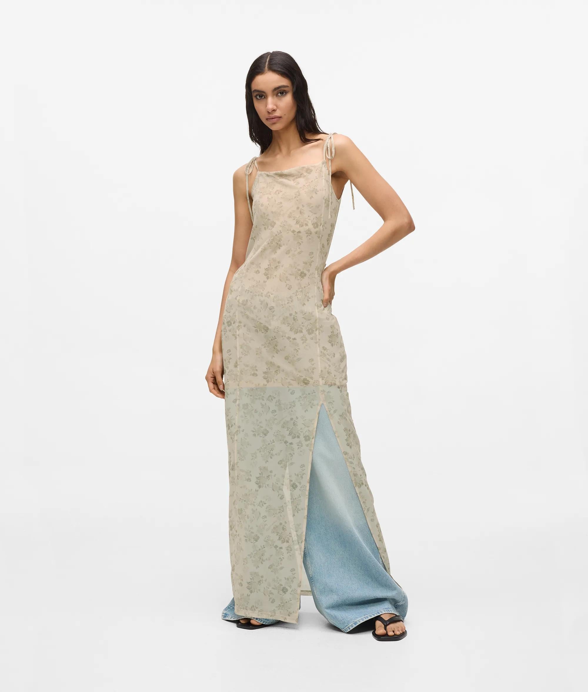 Floral mesh maxi dress | Floral All Over Print | Women