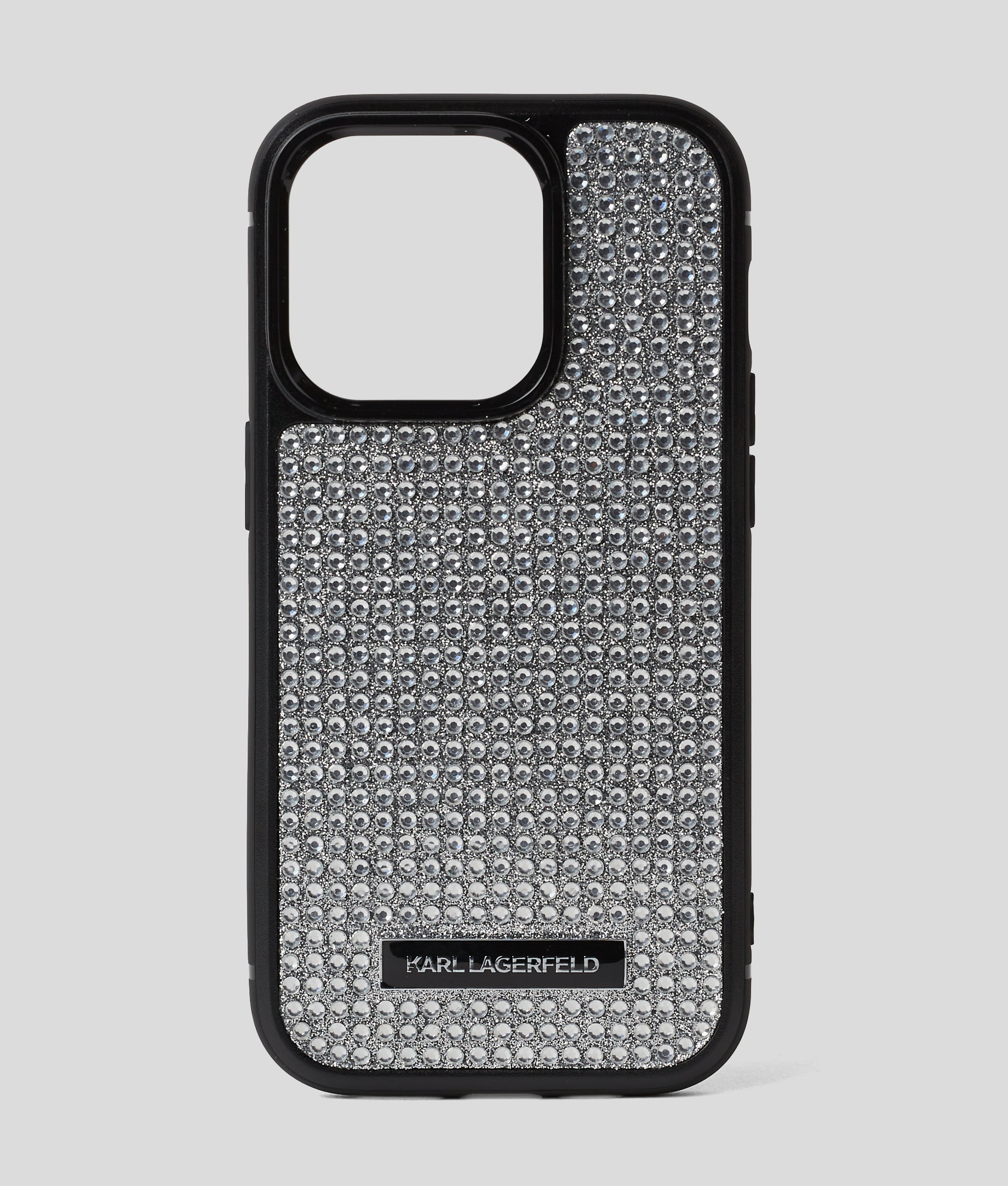 Logo rhinestone iPhone 16 Pro Max case | Silver | Women | KARL LAGERFELD Logo rhinestone iPhone 16 Pro Max case | Silver | Women | KARL LAGERFELD