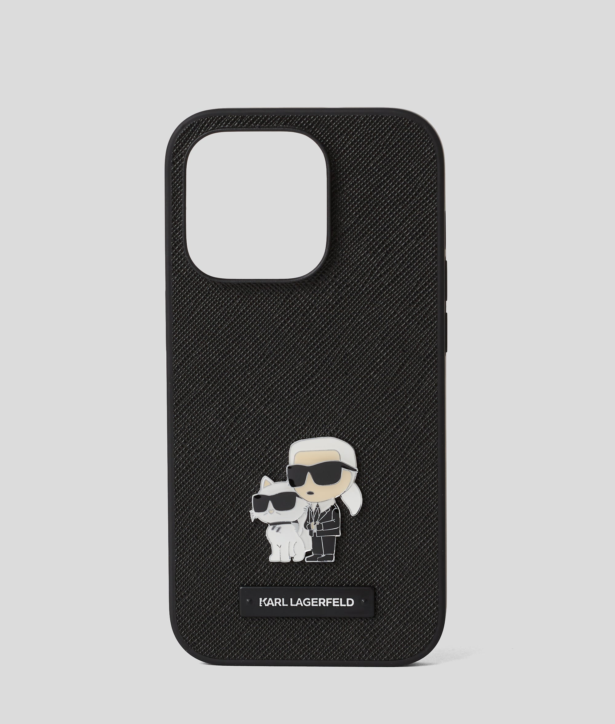 Ikon Karl & Choupette iPhone 16 Pro case | Black | Women | KARL LAGERFELD Ikon Karl & Choupette iPhone 16 Pro case | Black | Women | KARL LAGERFELD