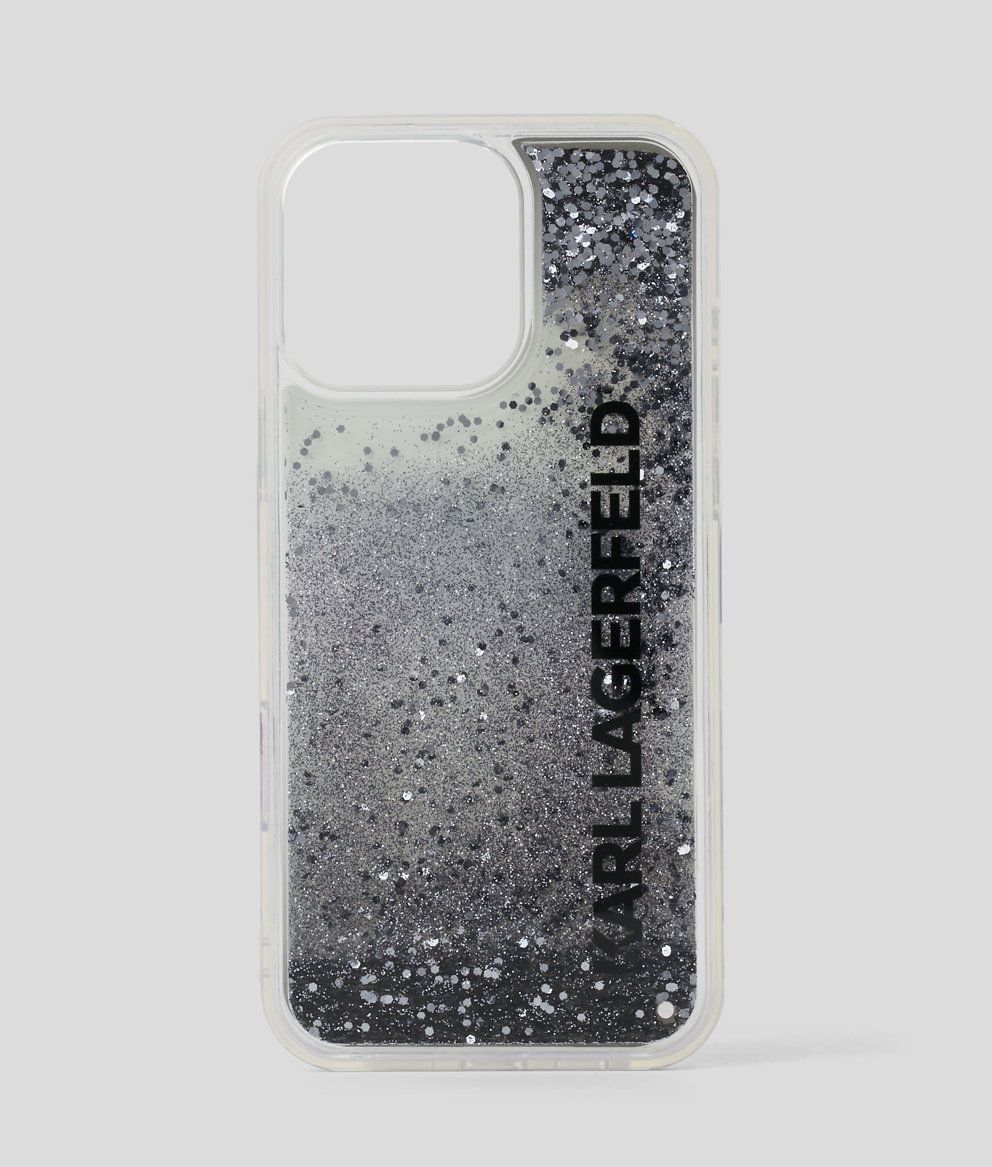 LOGO GLITTER IPHONE 16 PRO MAX CASE Black Women KARL LAGERFELD