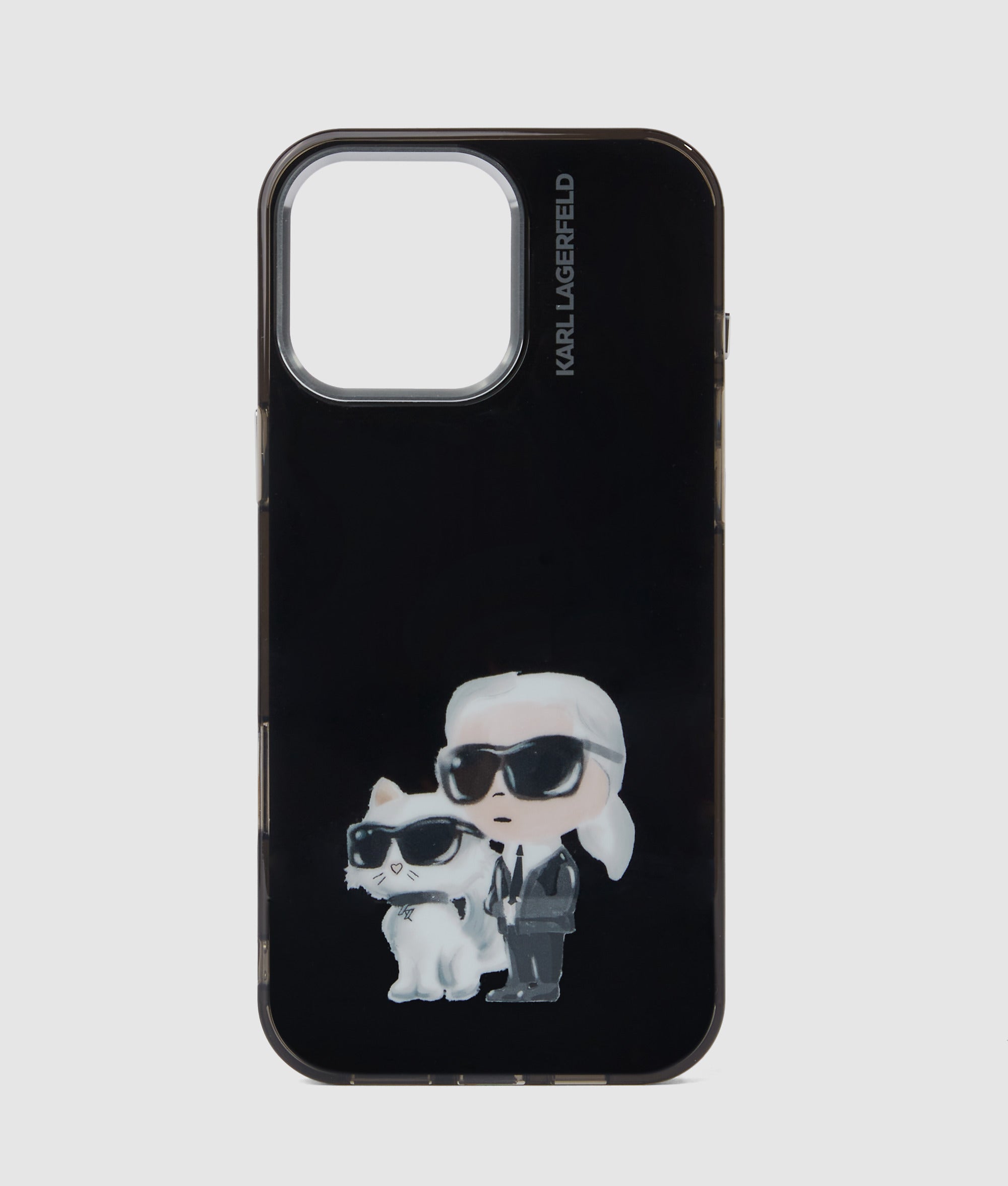 Karl Lagerfeld IML Aquarelle Karl & Choupette & Logo Apple iPhone 16 Pro Max Black Karl Lagerfeld IML Aquarelle Karl & Choupette & Logo Apple iPhone 16 Pro Max Black
