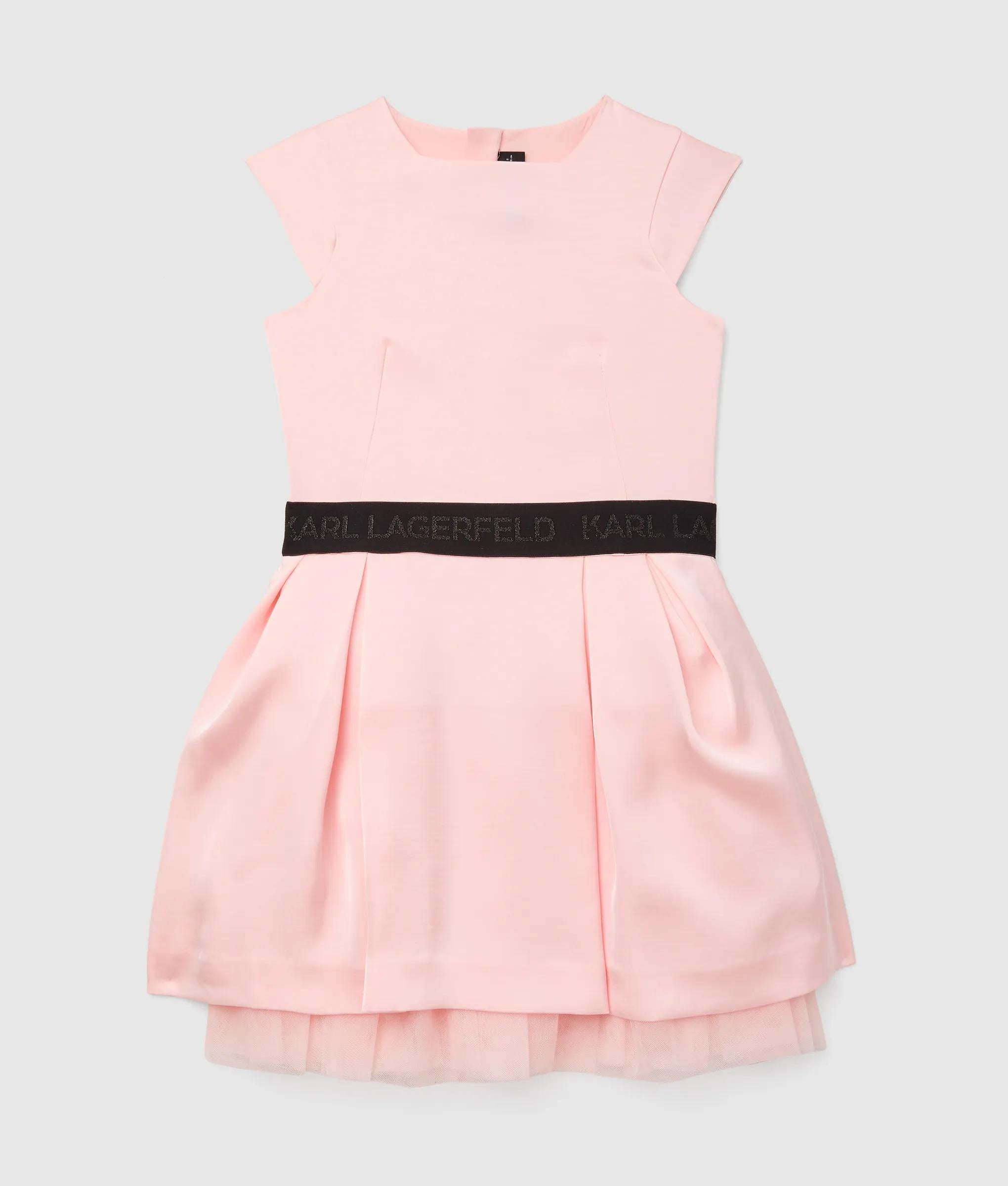 Girls satin mini dress | Light Pink | Kids