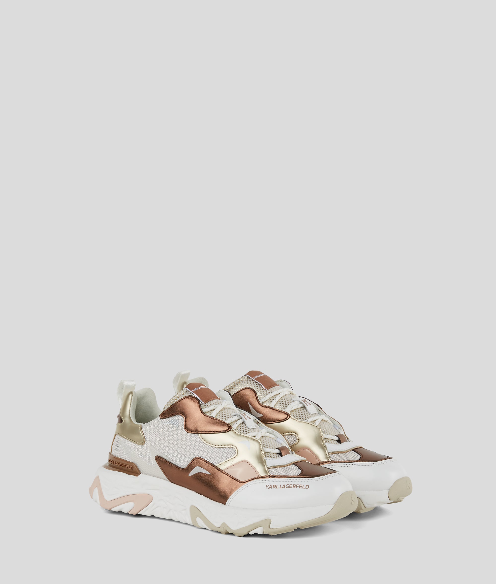 BLAZE STRIKE LEATHER METALLIK SNEAKERS | Rose Gold | Women