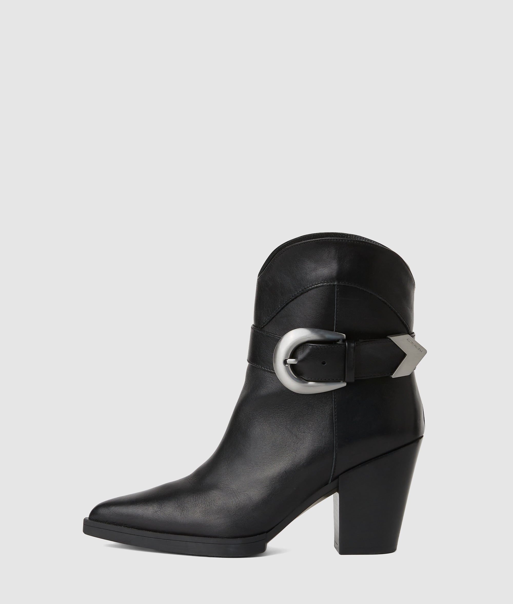 Kowboy mid-calf buckle boots Black Women KARL LAGERFELD