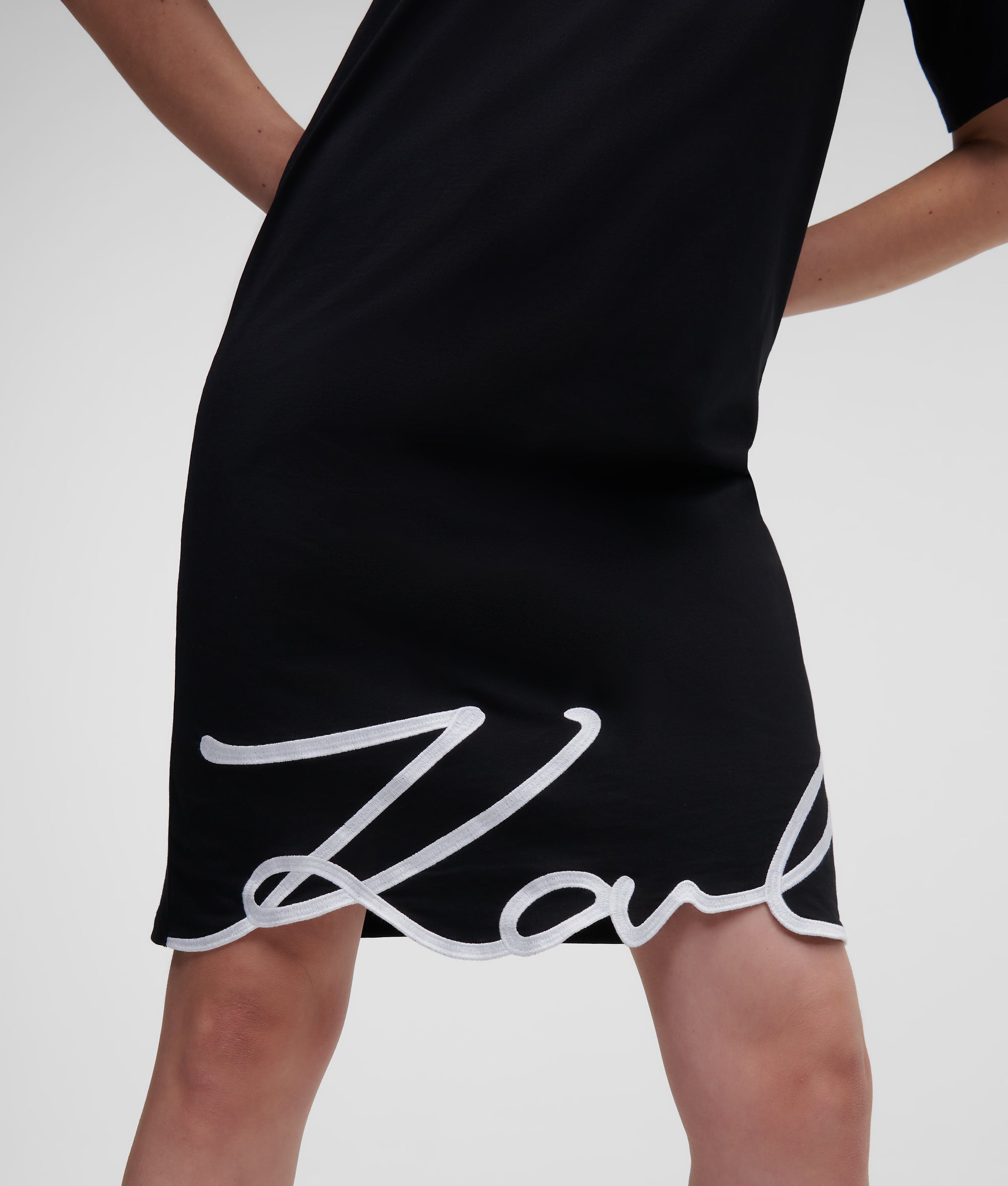 【希少】カールラガーフェルド エッフェル塔 フレアワンピース ベルト サイズ2 レディース ドレス | KARL LAGERFELD