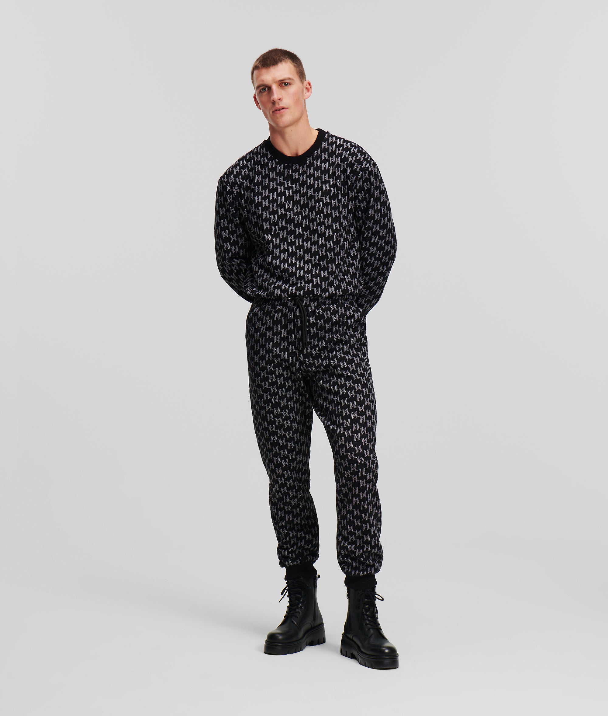 MONOGRAM スウェットパン | ブラック | メンズ | KARL LAGERFELD