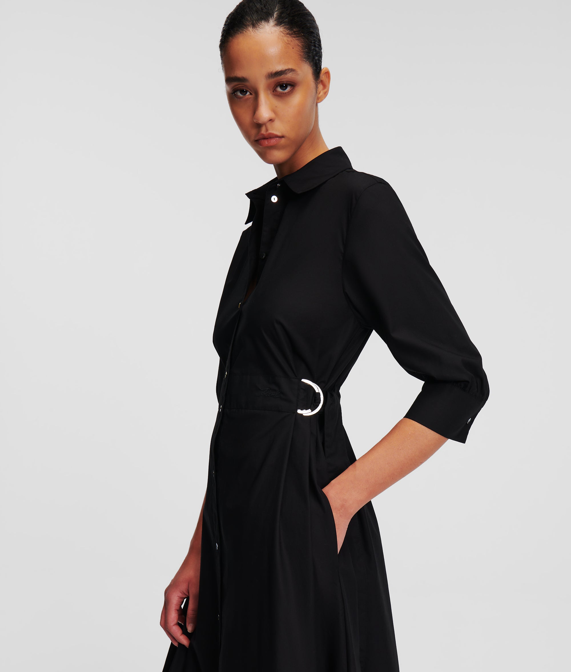 karl lagerfeld poplin shirt dress Karl Lagerfeld