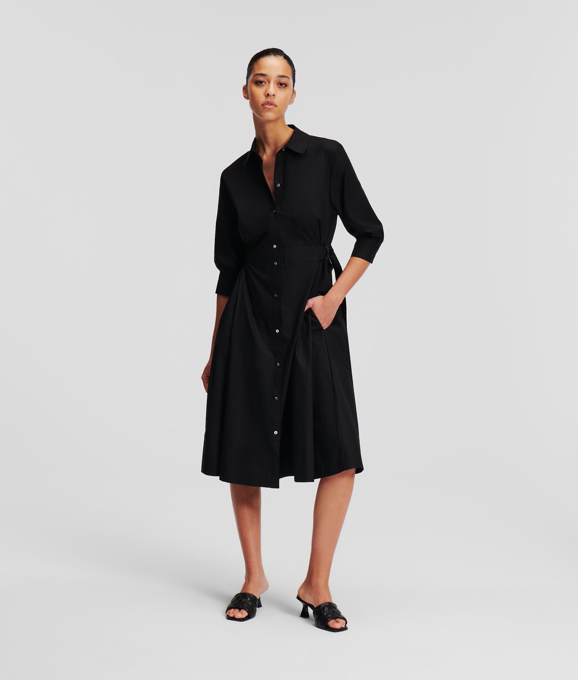 karl lagerfeld poplin shirt dress Karl Lagerfeld