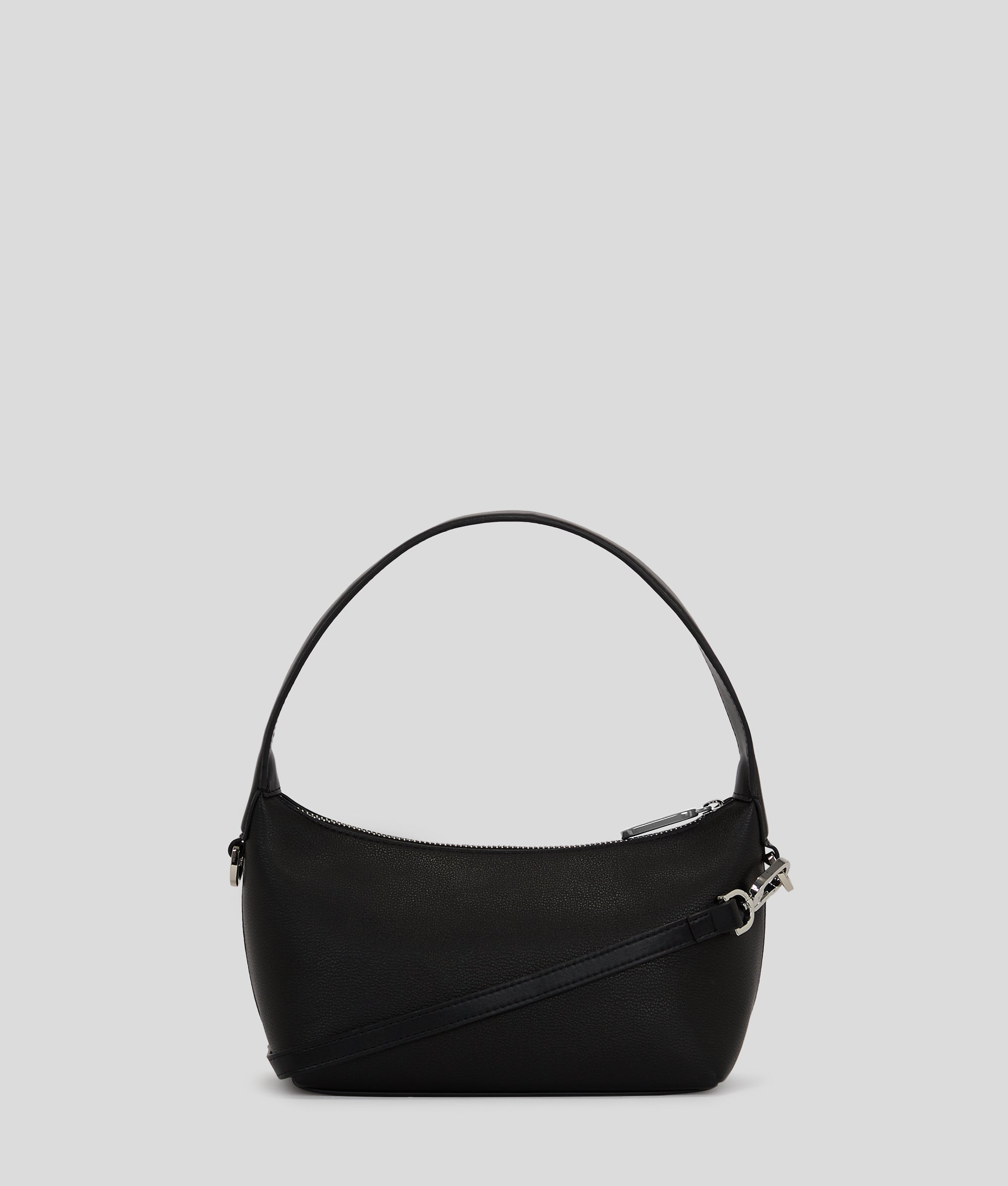 【関税込み】ロゴ プレート クラスプ トップ ハンドル バッグ ロゴ トップハンドル バッグ | ブラック | レディース | KARL
