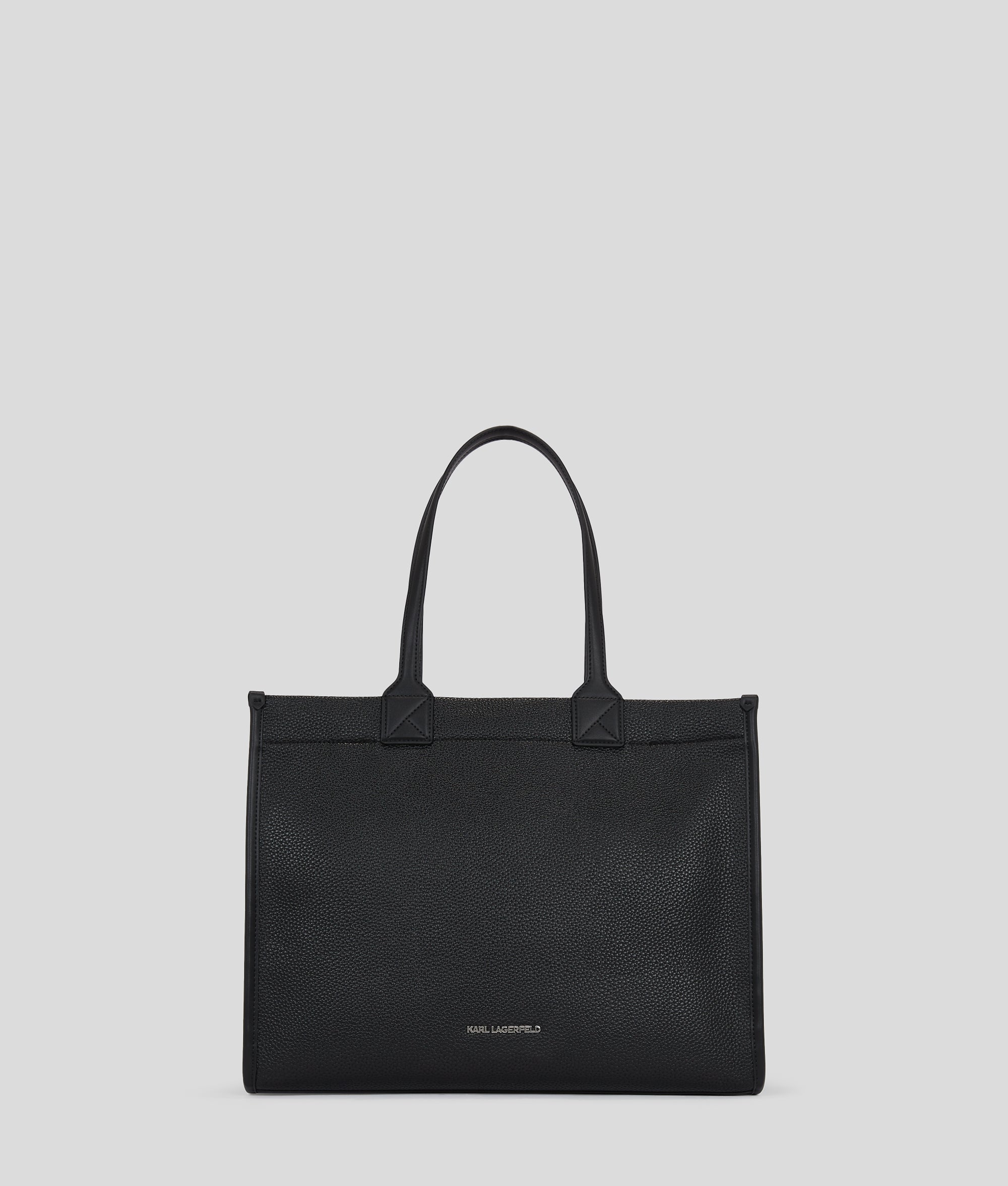 K/SKUARE GRAINY LARGE TOTE BAG | Black | Women | KARL LAGERFELD