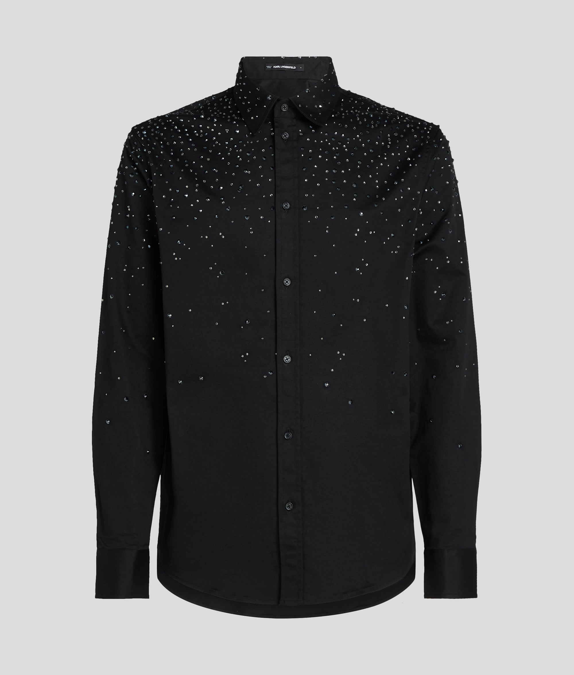 KARL LAGERFELD 長袖ホタンアッフシャケット A1W15044 999 KARL LAGERFELD PARIS Button Shoulder Crew Neck Long Sleeve