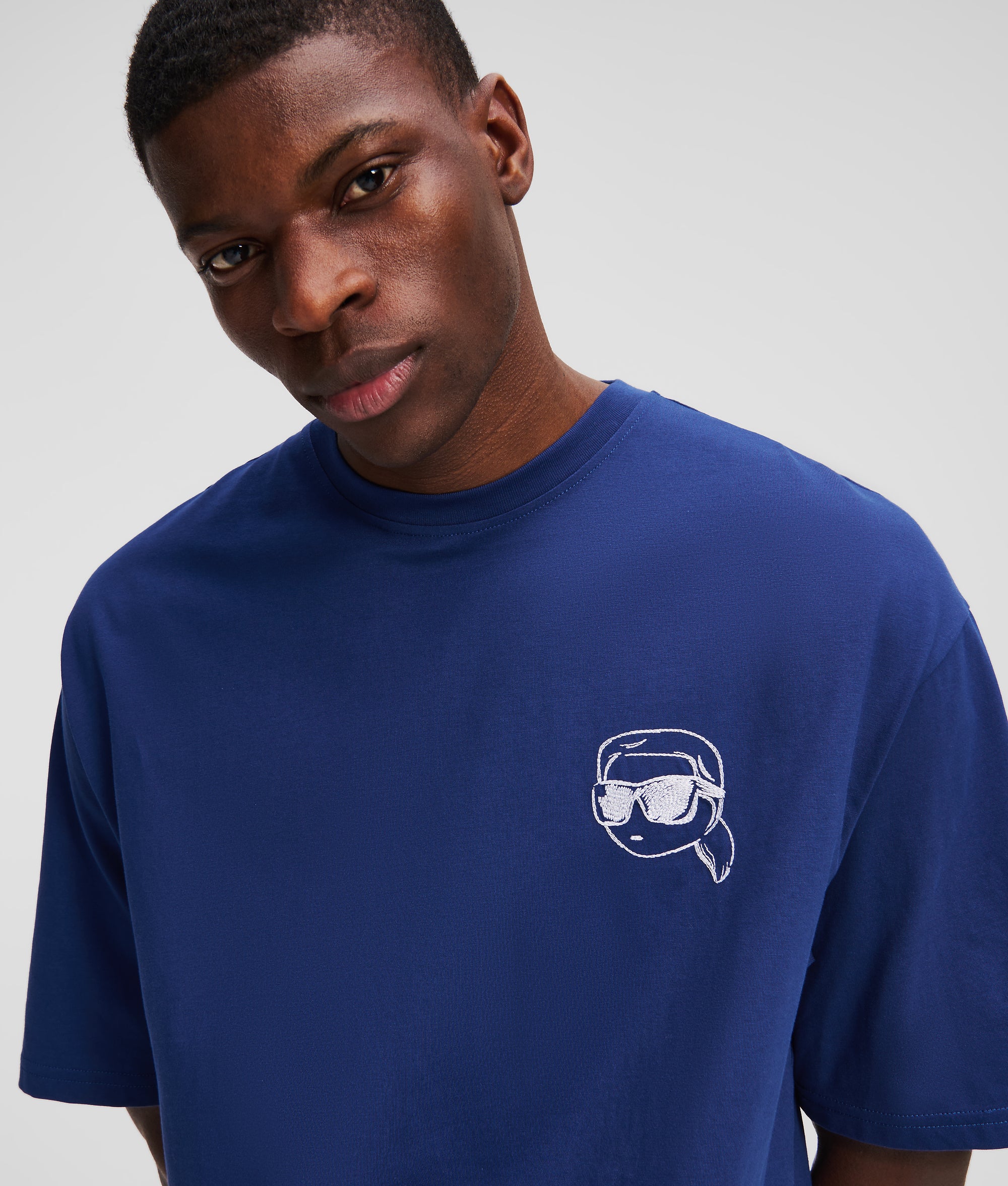 IKON T-SHIRT | Twilight Blue | Men | KARL LAGERFELD