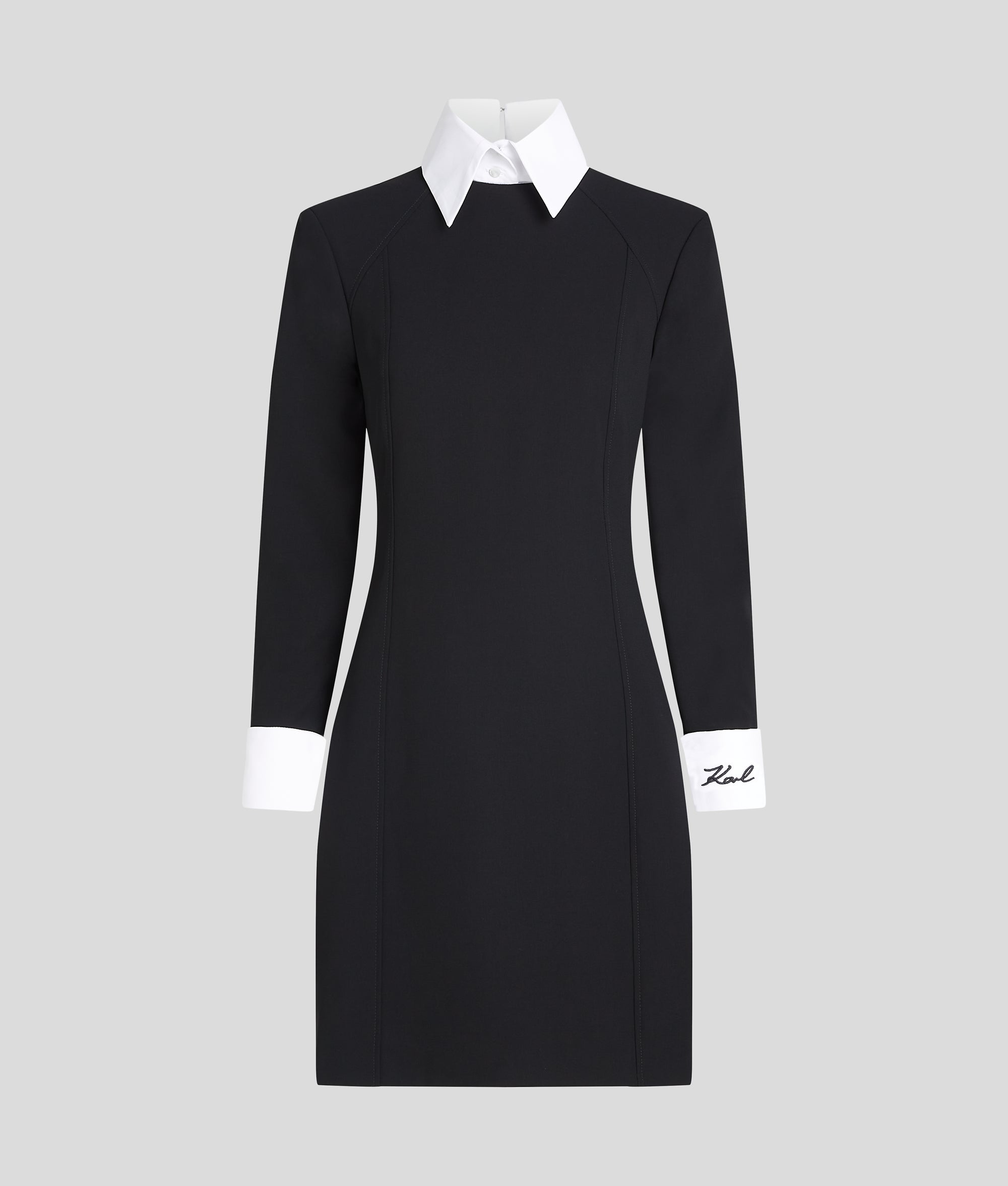 White collar dress | Black | Women | KARL LAGERFELD | Page 1 White collar dress | Black | Women | KARL LAGERFELD | Page 1