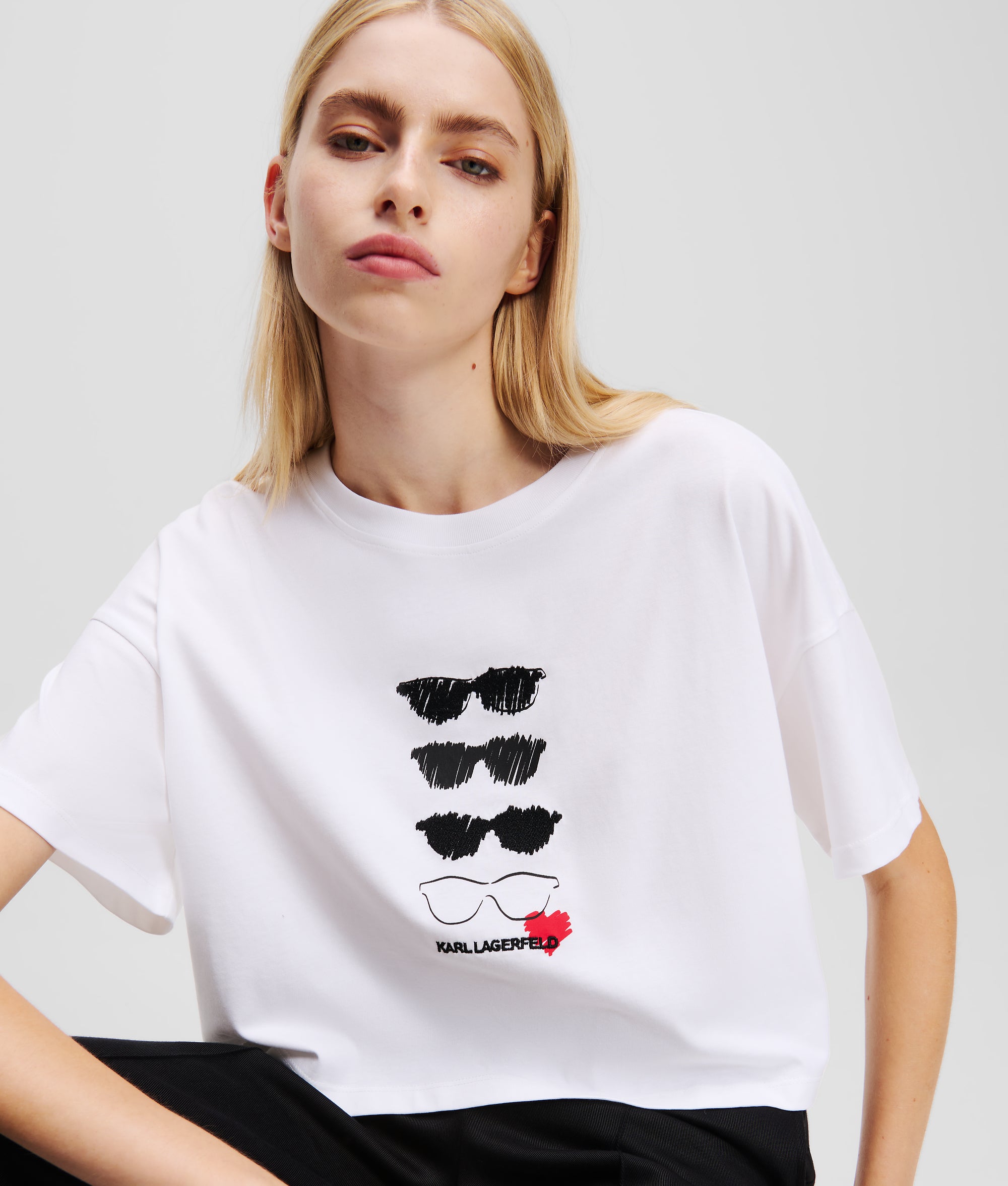 売れ筋商品|||カール ラガーフェルド ジーンズ Tシャツ レディース トップス ESSENTIAL TEE - Print T-shirt - white レディース Tシャツ | KARL LAGERFELD