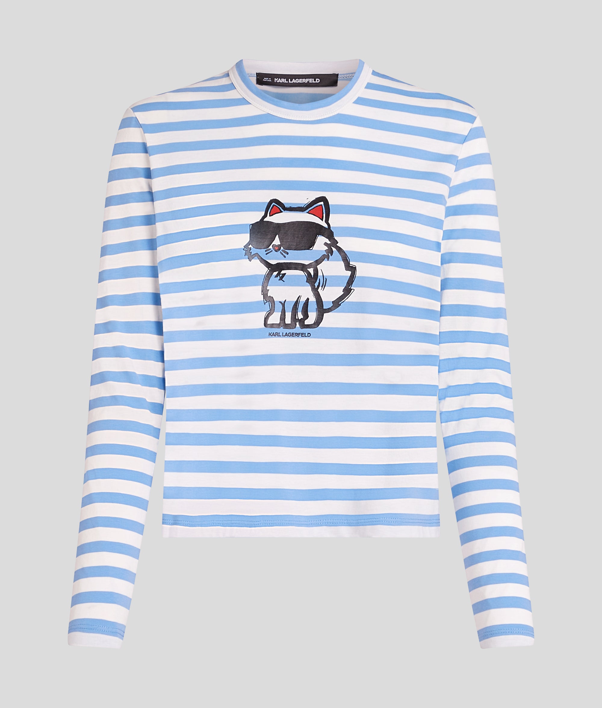 [韓国] レトロ ストライプ ロングスリーブ 3色 IKON ストライプ ロングスリーブ Tシャツ | ウルトラマリン