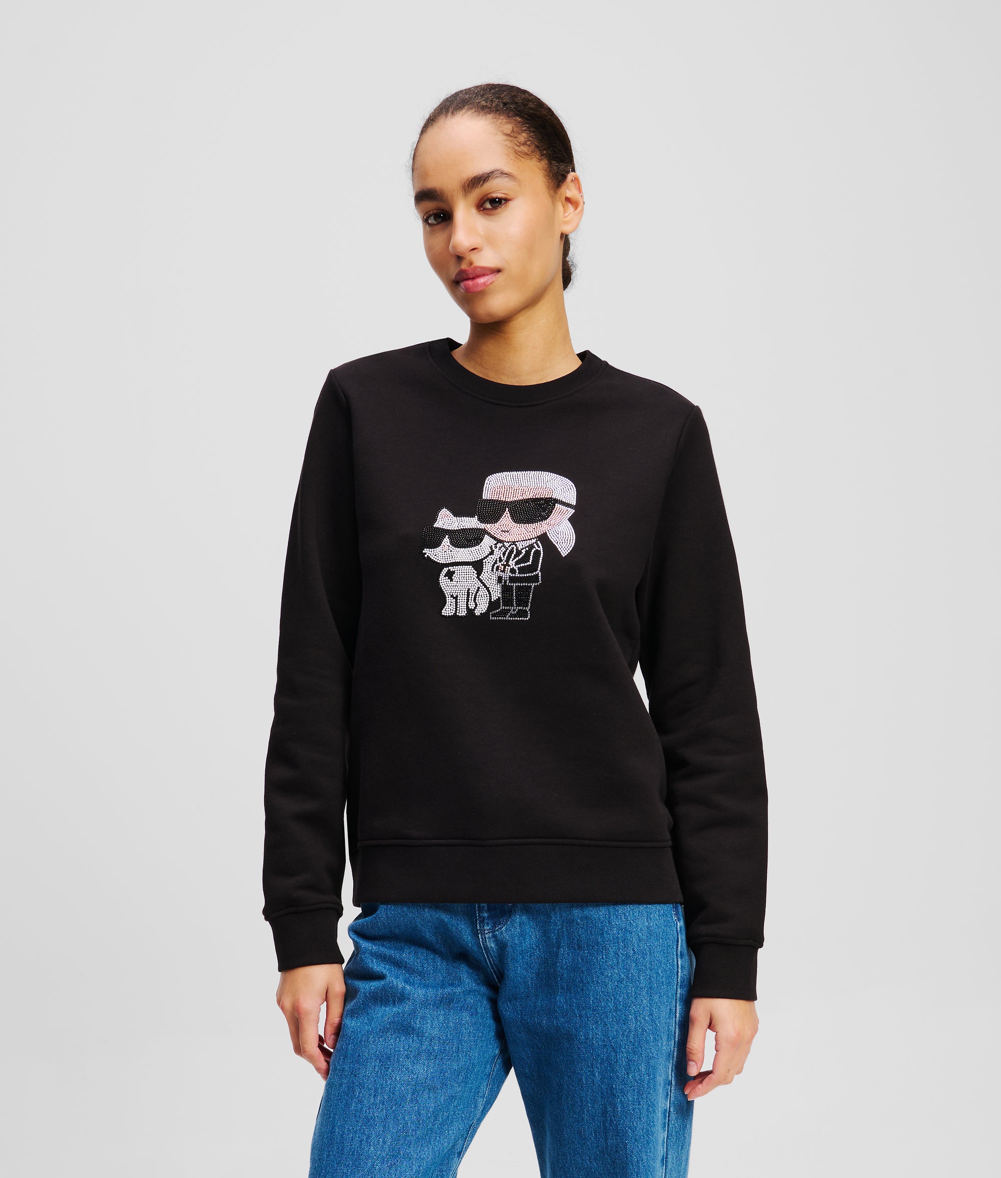 GALLE Paris 売れ筋商品|||ガレパリ Tシャツ トップス レディース Sweatshirts Grey Women's Sweatshirts | KARL LAGERFELD