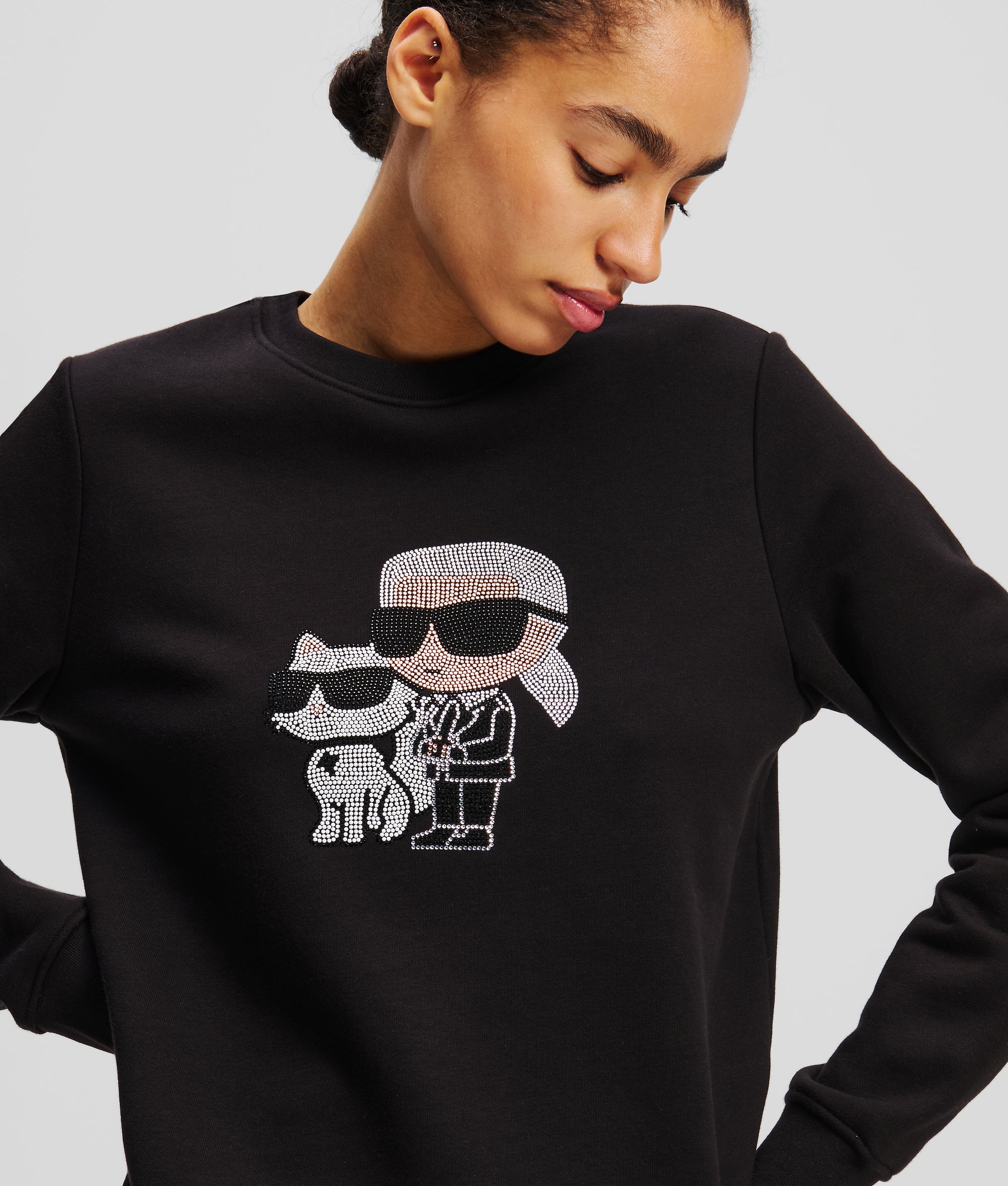 Tシャツ・カットソー KARL LAGERFELD Women Sweater 216W1807992 Black Women's T-shirts | KARL LAGERFELD