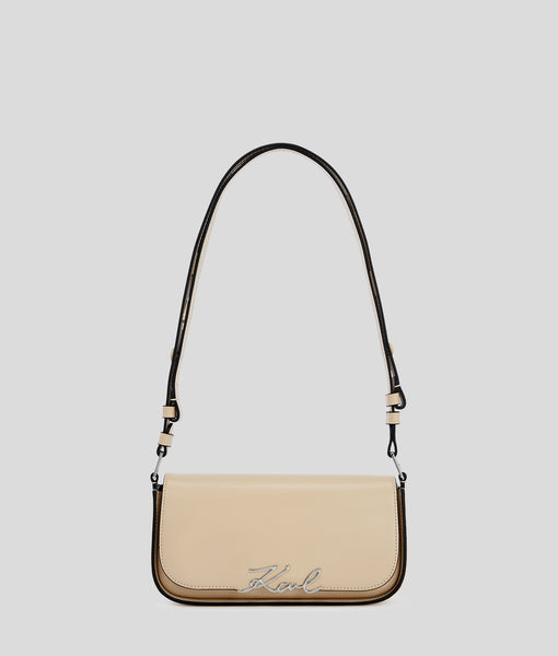 K/SIGNATURE TWO-WAY CROSSBODY BAG | Trench Beige | Women | KARL