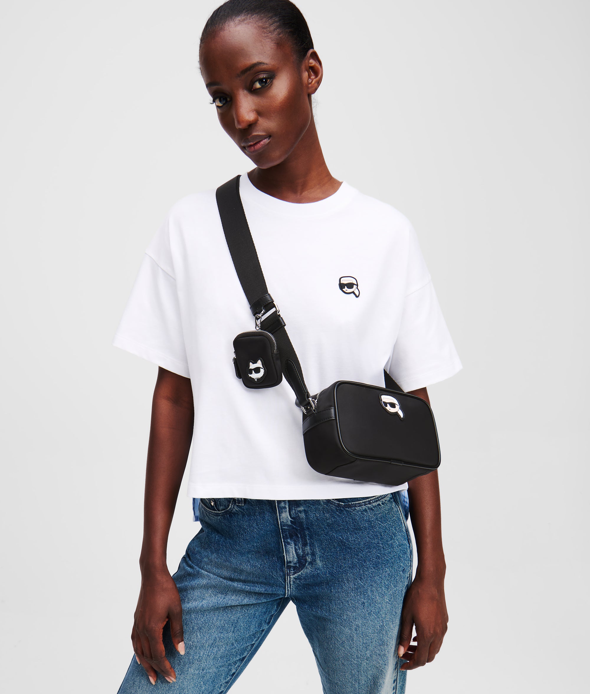 KARL LAGERFELD K Ikonik ヒル アンクル フツ KL39060 000 Women's Karl Ikon | KARL LAGERFELD