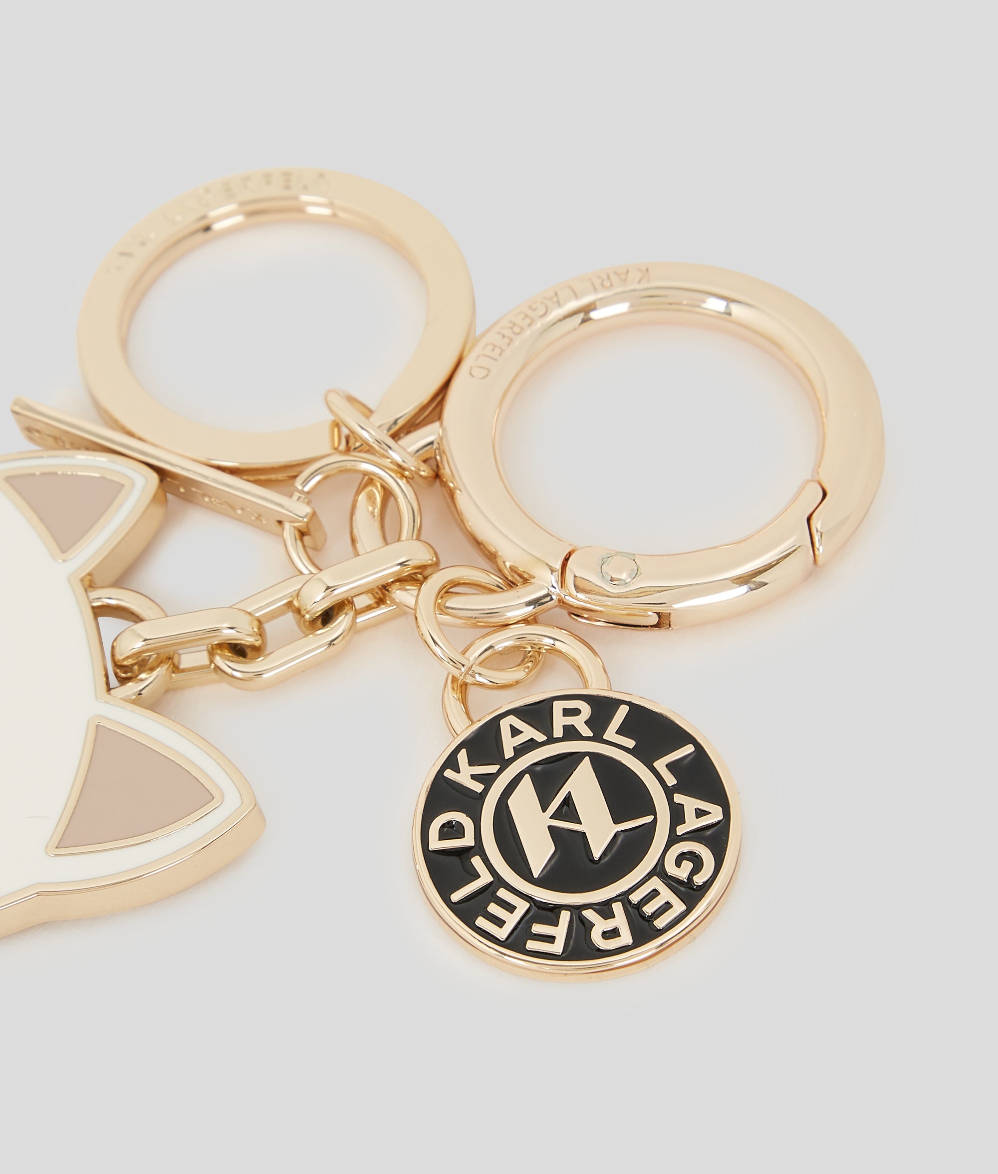 キーホルダー・キーリング KARL LAGERFELD K/CIRCLE LOGO FUN KEYCHAIN Women's IKON KEYCHAIN by KARL LAGERFELD | Free Shipping and