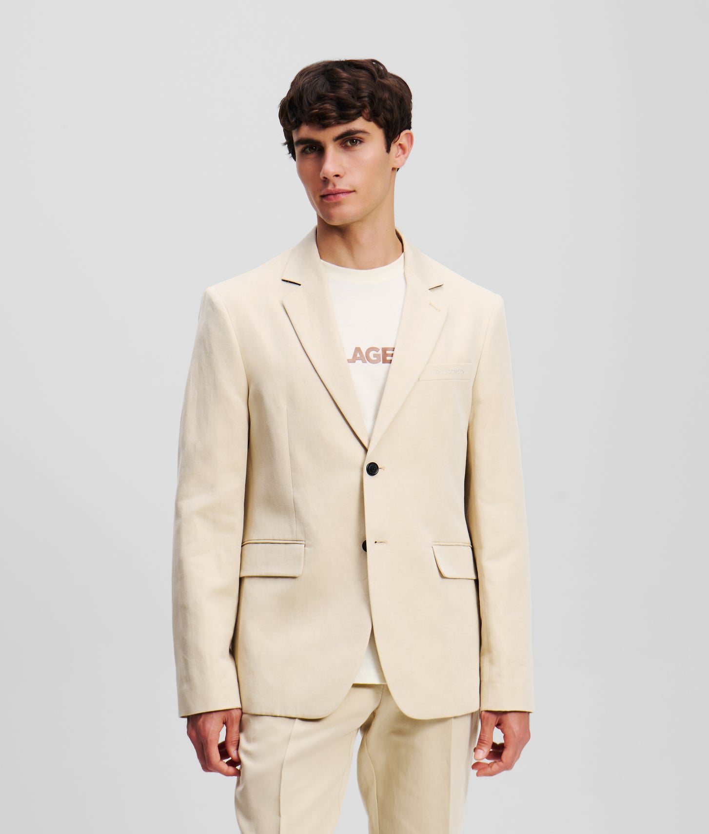 Linen blazer Trench Coat Men KARL LAGERFELD - Main Image