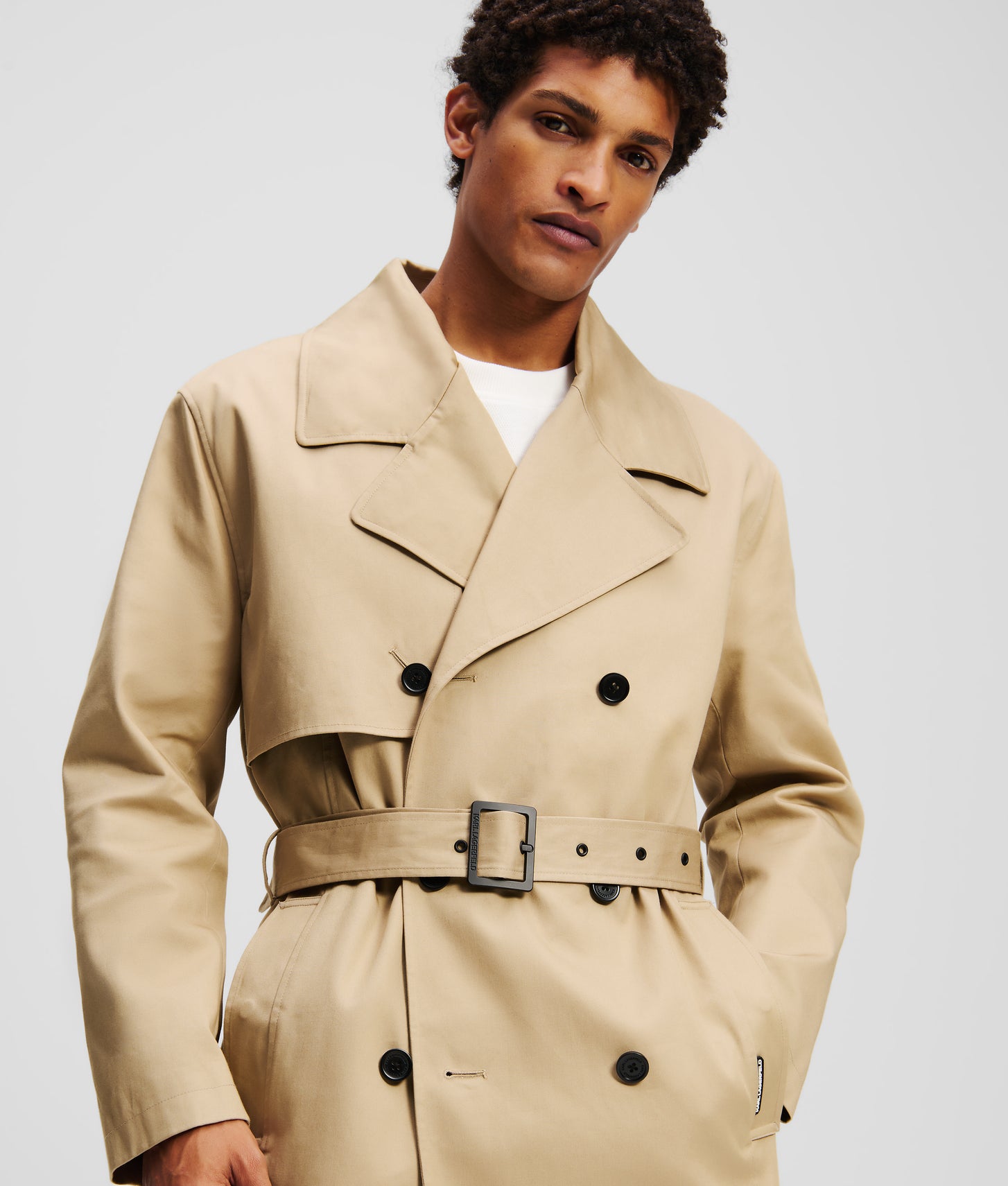 Trench Karl Lagerfeld Mantel Beige Trench Karl Lagerfeld KARL