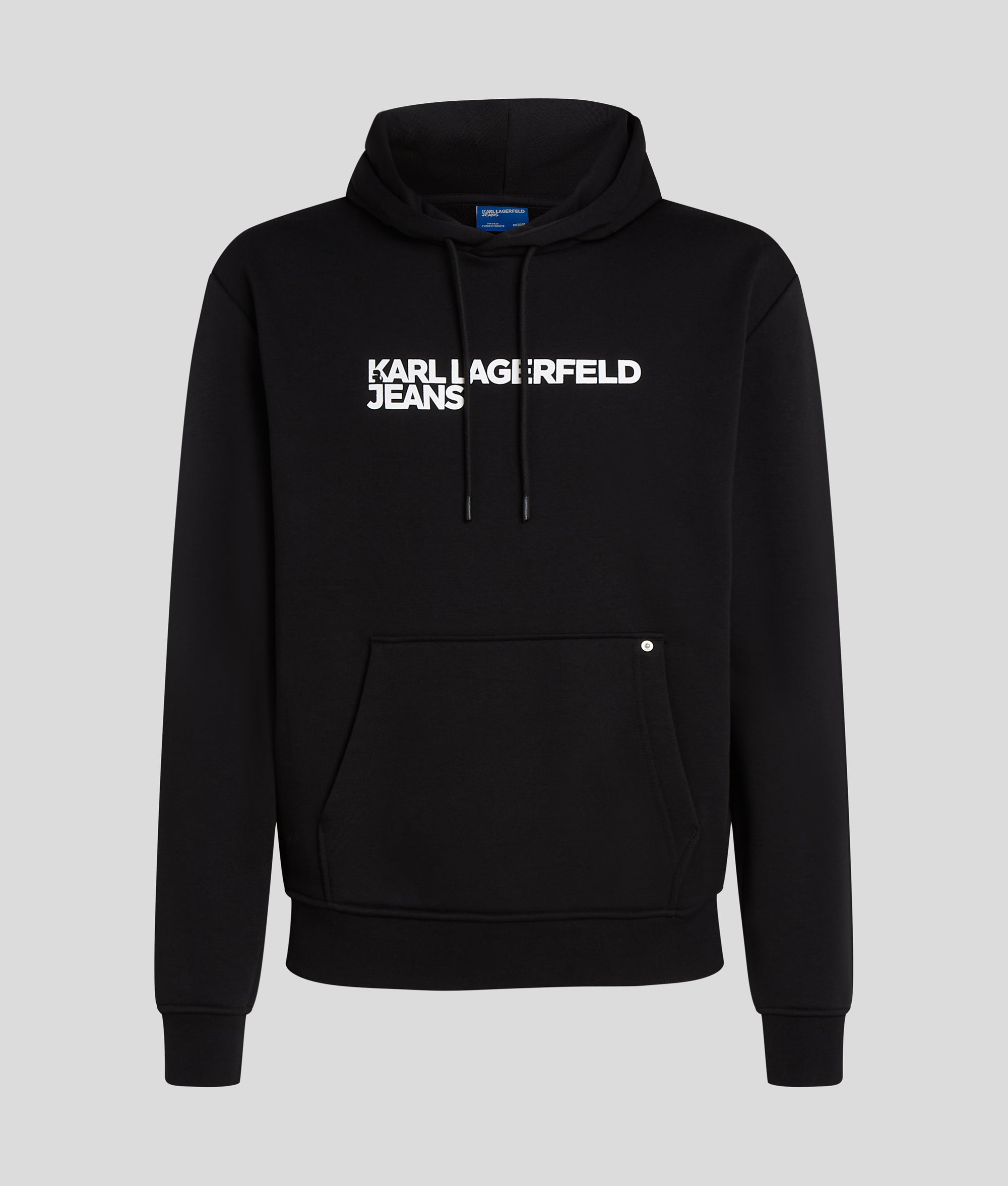 Karl Lagerfeld - Sweat noir avec logo monochrome KL - BLS Fashion Karl Lagerfeld - Sweat noir avec logo monochrome KL - BLS Fashion
