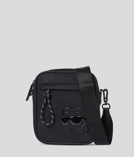 Ikon K nylon crossbody bag | Black | Men | KARL LAGERFELD
