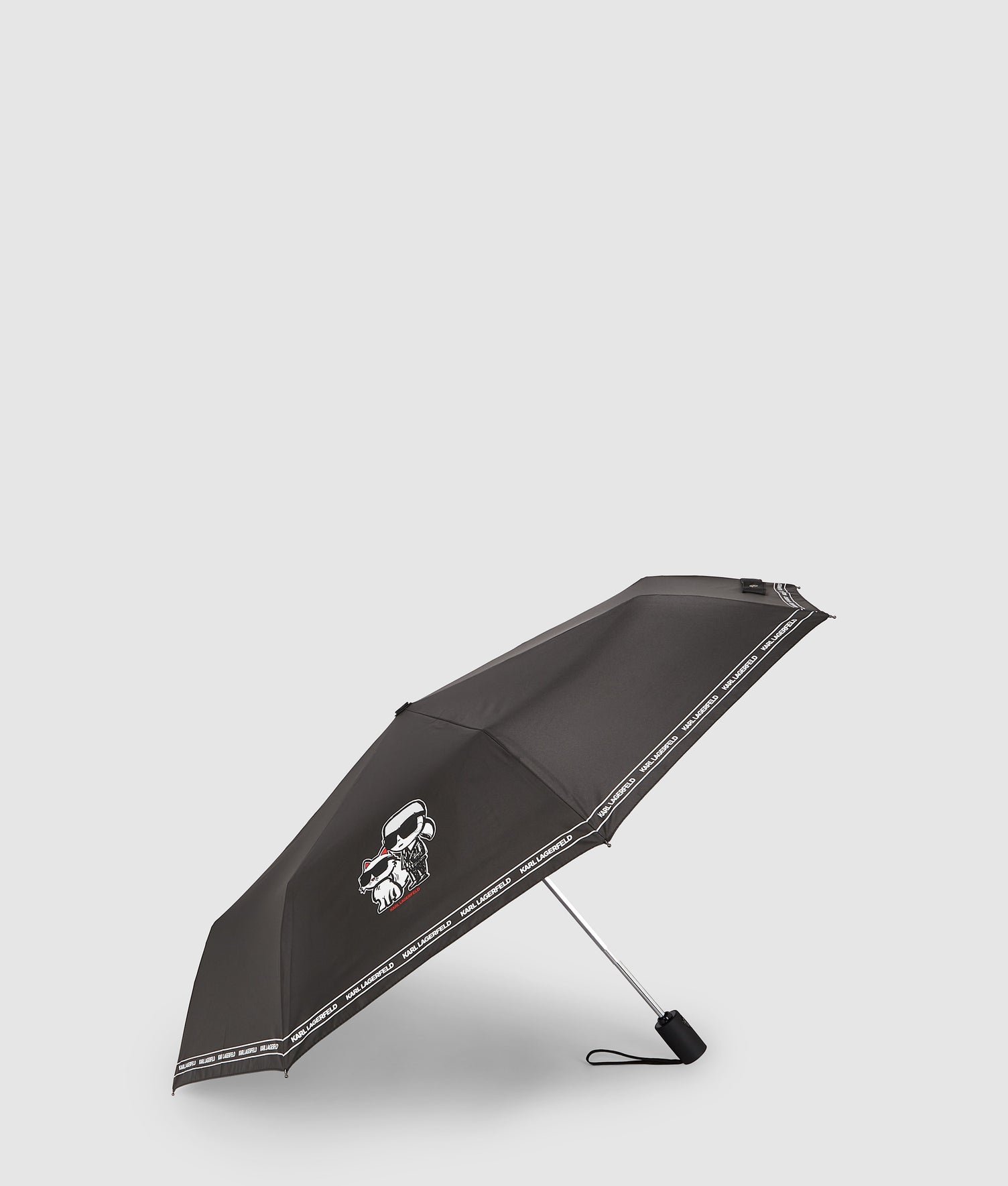 KARL LAGERFELD SIGNATURE UMBRELLA - Parapluie - black/white/noir KARL LAGERFELD SIGNATURE UMBRELLA - Parapluie - black/white/noir