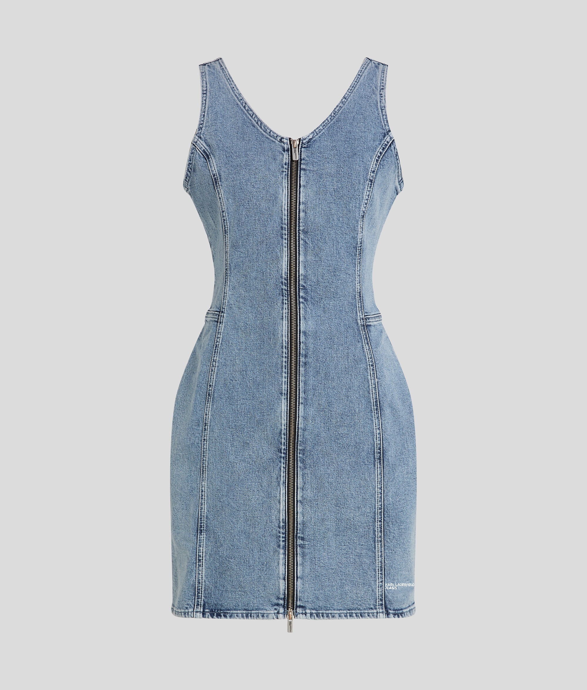 front zipper denim dress SHAPE OF BLUE MIDI L FLYING TOMATO DENIM / L this versatile piece transitions seamlessly from day to night Women's Denim Dress With Front