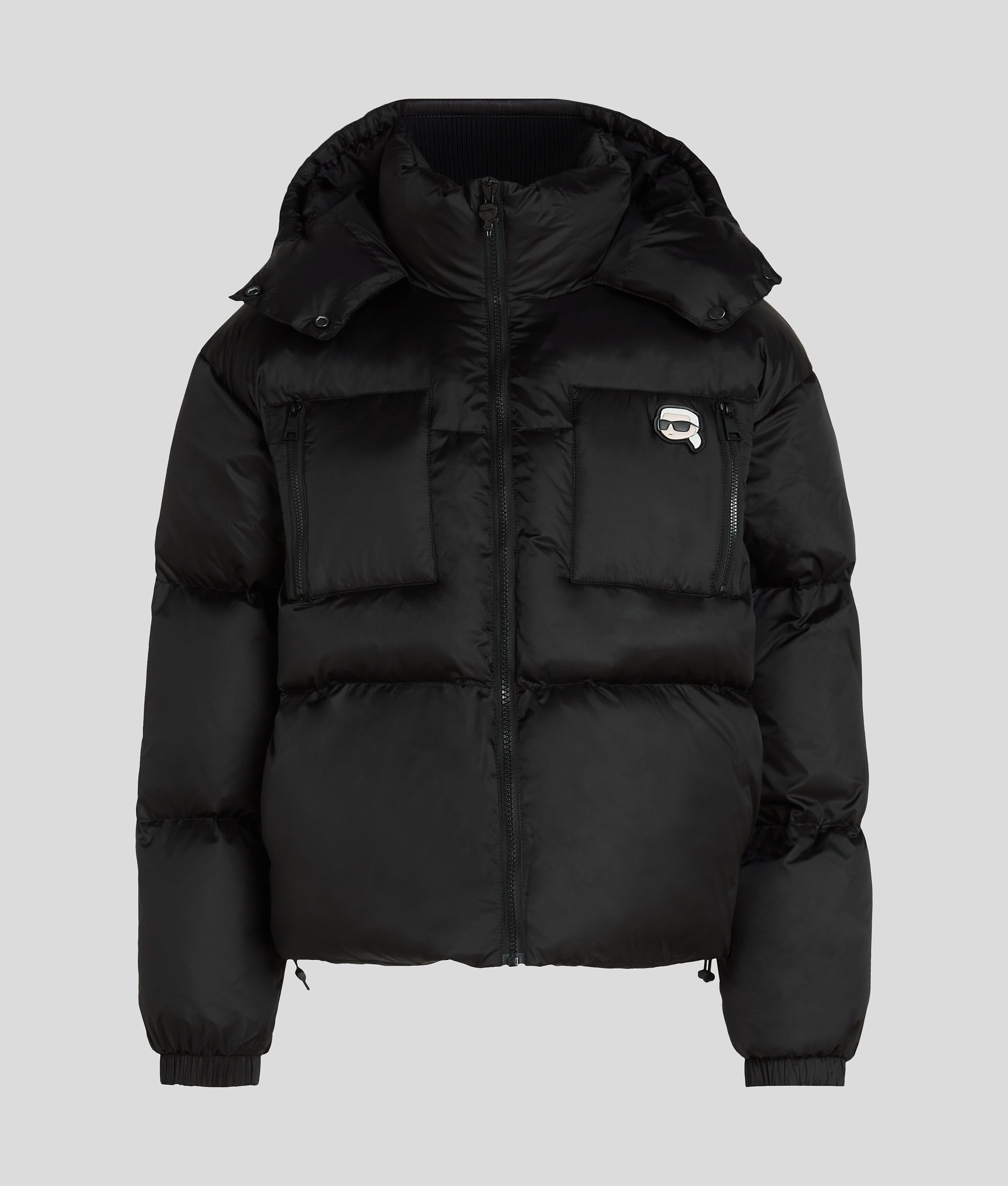 IKON PUFFER JACKET Noir Femme KARL LAGERFELD - Main Image