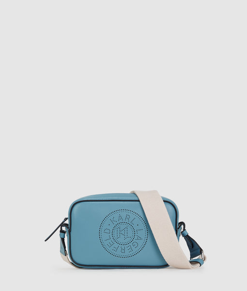 K/CIRCLE PERFORATED CROSSBODY BAG | Dark Still Water | Women