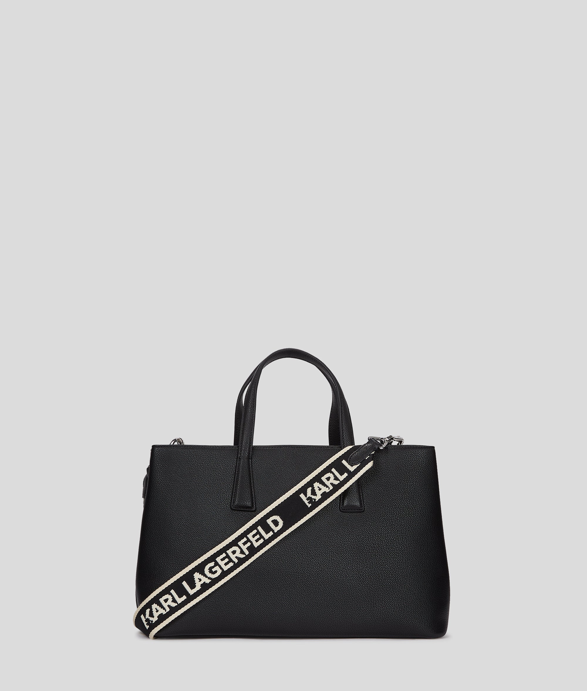RUE ST-GUILLAUME METAL SATCHEL BAG | Black | Women | KARL