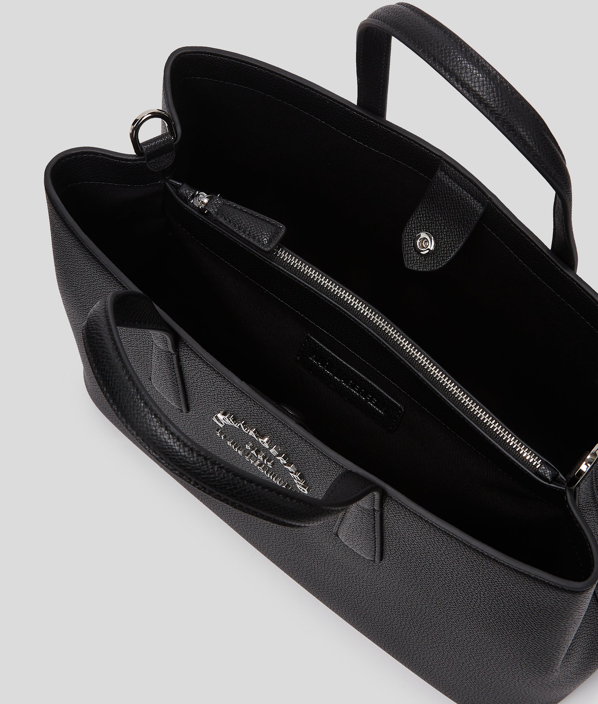 RUE ST-GUILLAUME METAL SATCHEL BAG | Black | Women | KARL