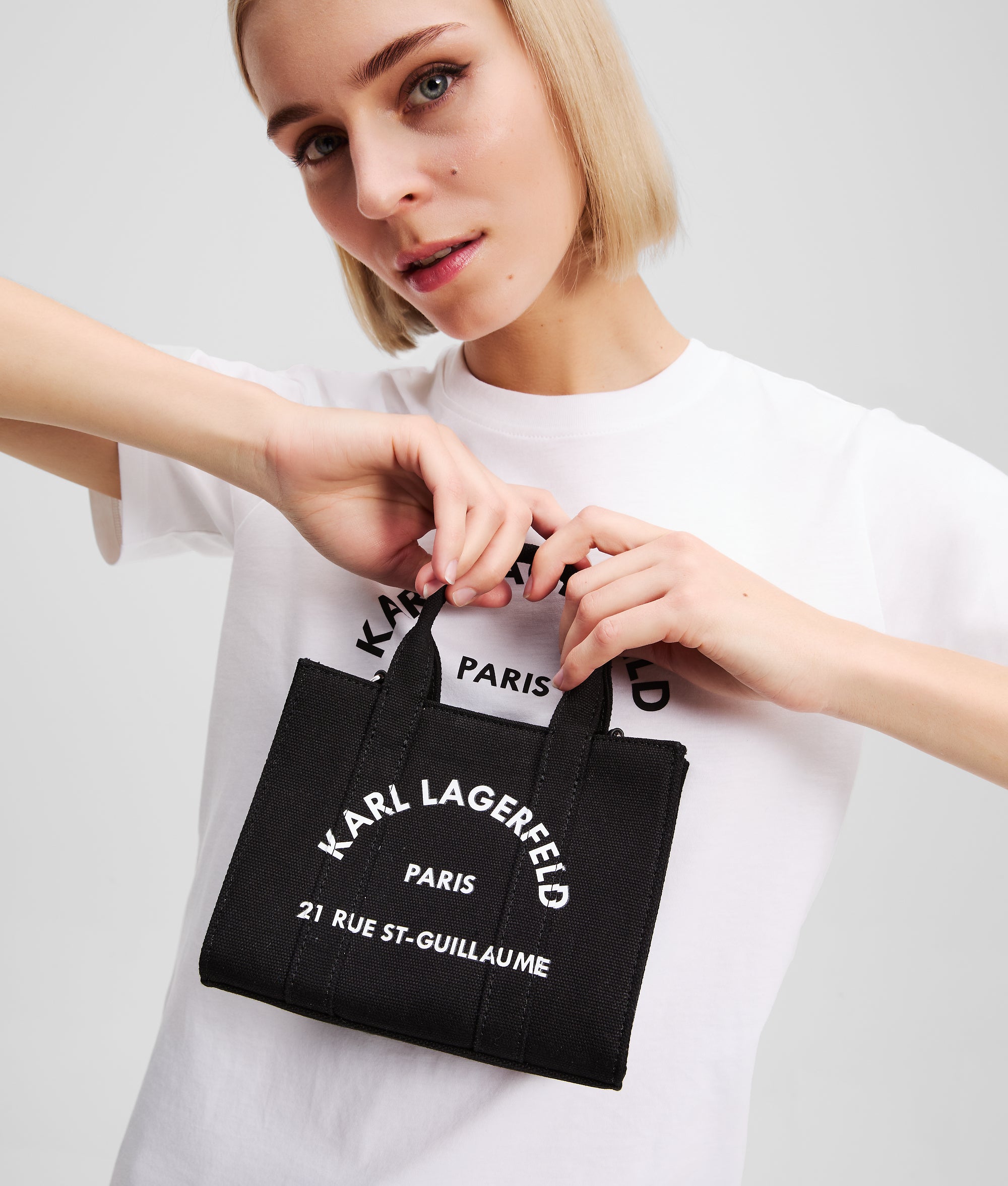 BOLSO TOTE MINI RUE ST-GUILLAUME Negro Mujer KARL LAGERFELD