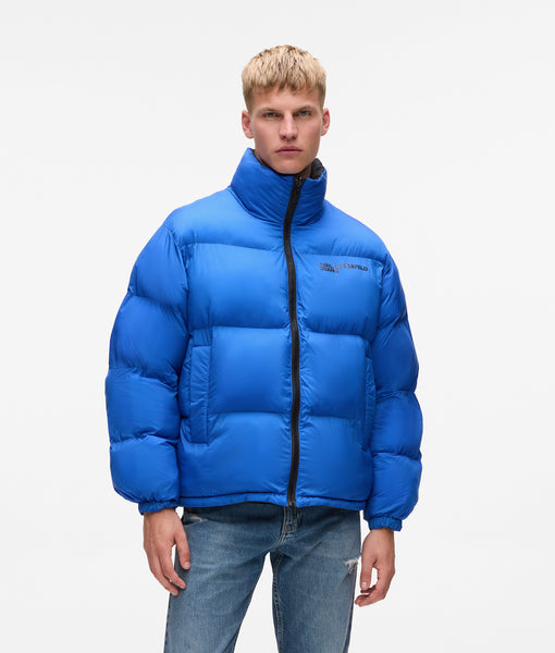 エンジェル High Low B2JACKET 242CWDT-JKM05 Reversible puffer jacket | KLJ Blue-Black | Men | KARL LAGERFELD NL