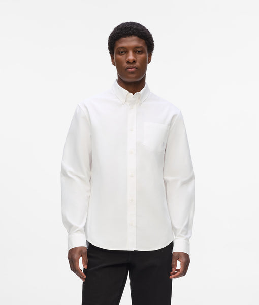 Camicia Classica Collo Francese Comfort Fit Tessuto Pinpoint - Foto 10