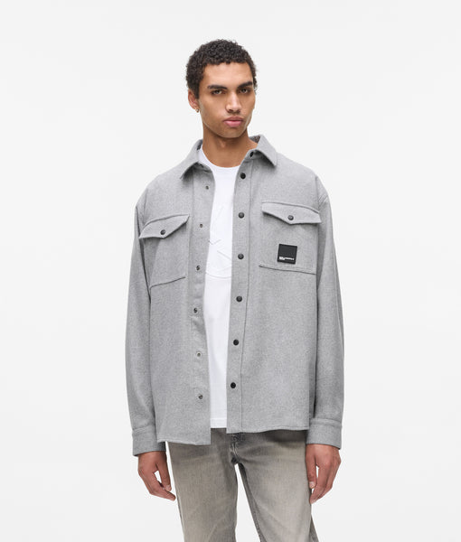 Wool-blend overshirt | Monument | Men | KARL LAGERFELD