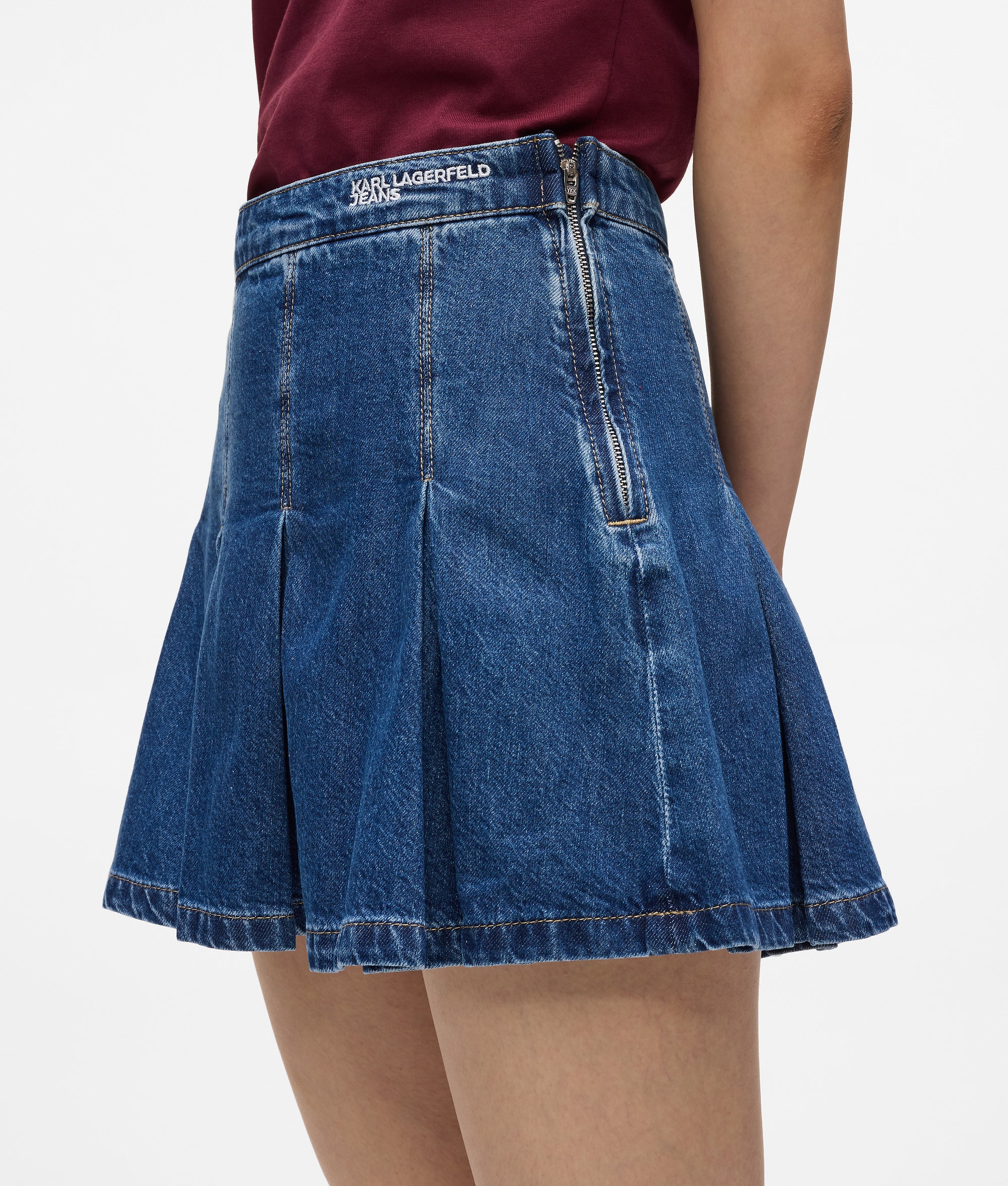 スカート KARL LAGERFELD Women Skirts 76KW1502393 Blue Karl Lagerfeld Paris Womens KLP Print Skirt Bluestar 14 One